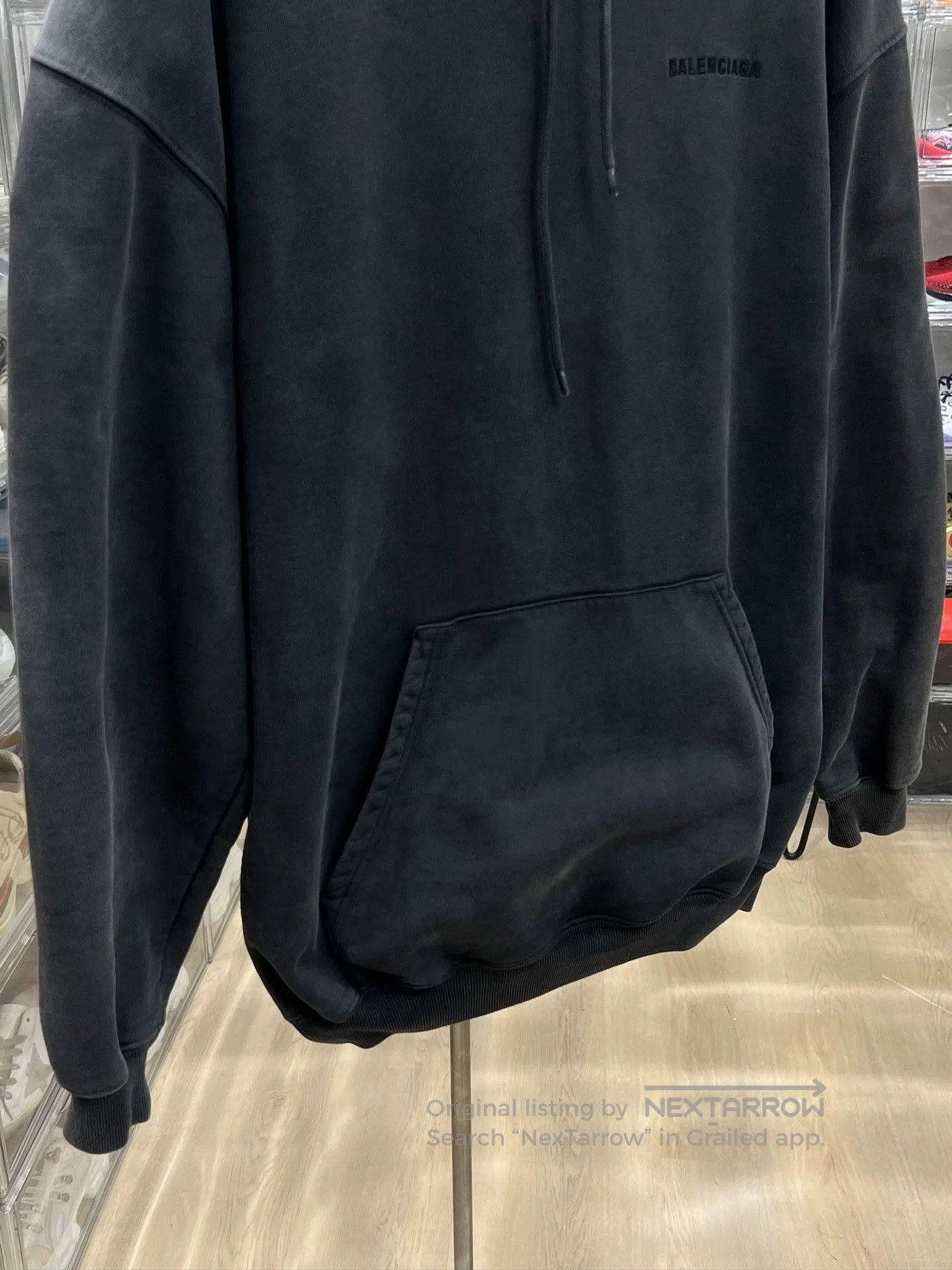 Balenciaga Balenciaga Distressed Embroidered Hoodie XS. Size US XS / EU 42 / 0 - 4 Thumbnail