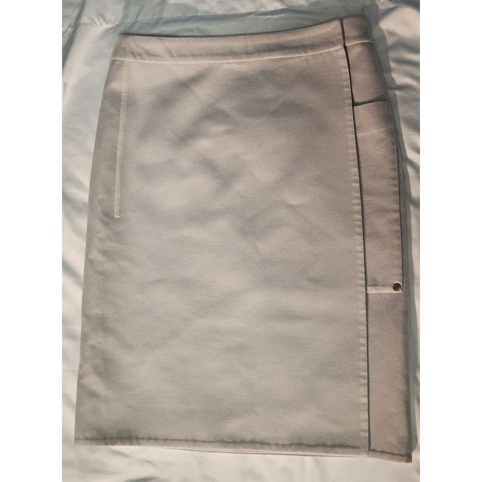 Hermes Authentic 100% Cashmere HERMES Skirt w Logo Sz 38 US 8 / 10 Size 30" / US 8 / IT 44 - 6 Thumbnail