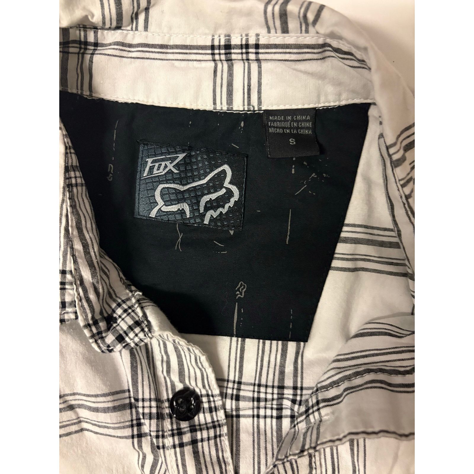 Fox Racing Fox Racing button up shirt white plaid size small Size US S / EU 44-46 / 1 - 2 Thumbnail