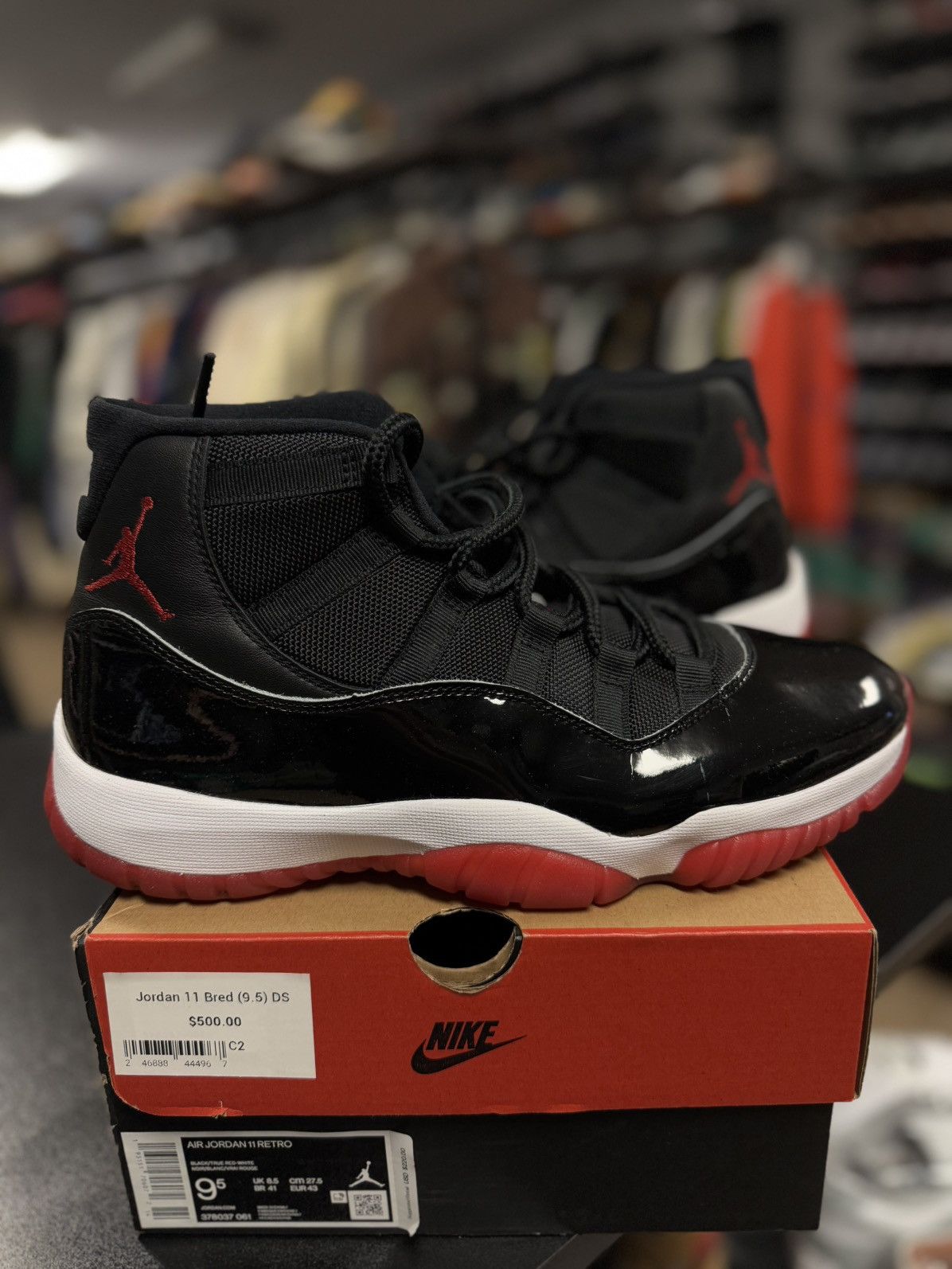 Jordan Brand × Nike Jordan 11 Bred High (378037-061) Size 9.5 W/ Box Size US 9.5 / EU 42-43 - 16 Thumbnail