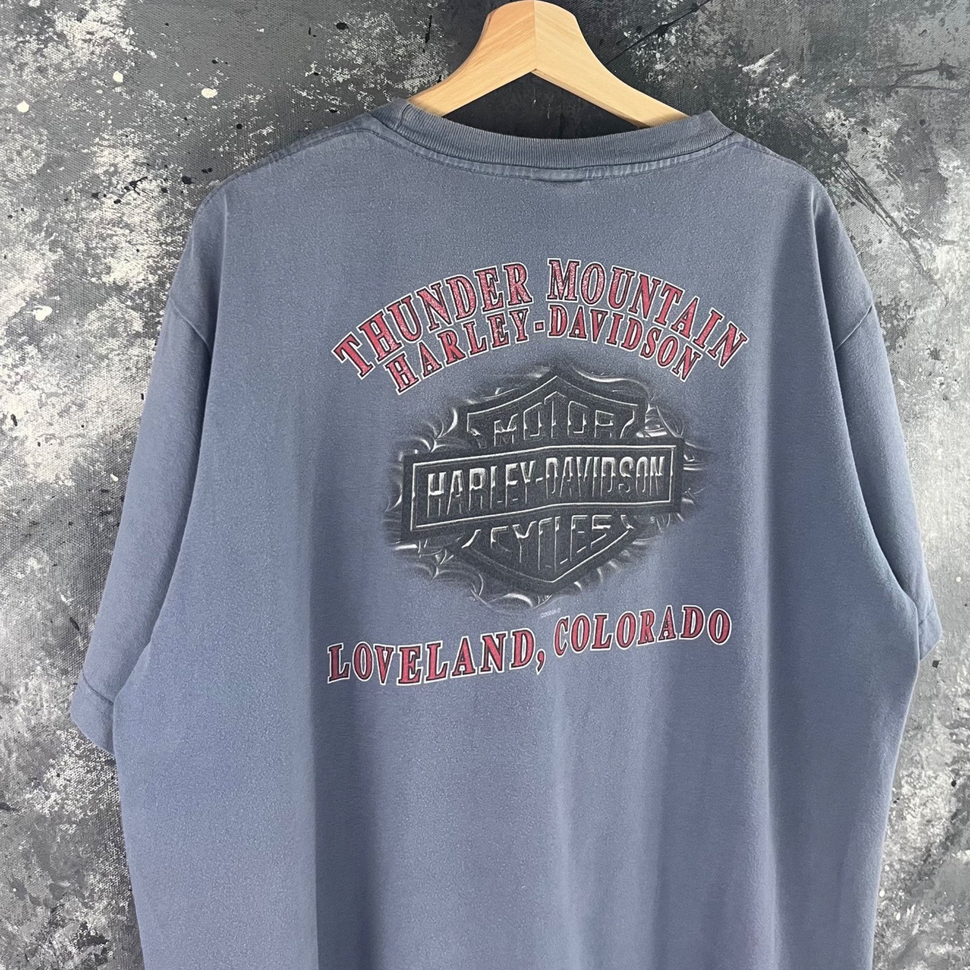 Harley Davidson × Vintage Vintage Y2K Harley Davidson shirt Size US XL / EU 56 / 4 - 4 Thumbnail