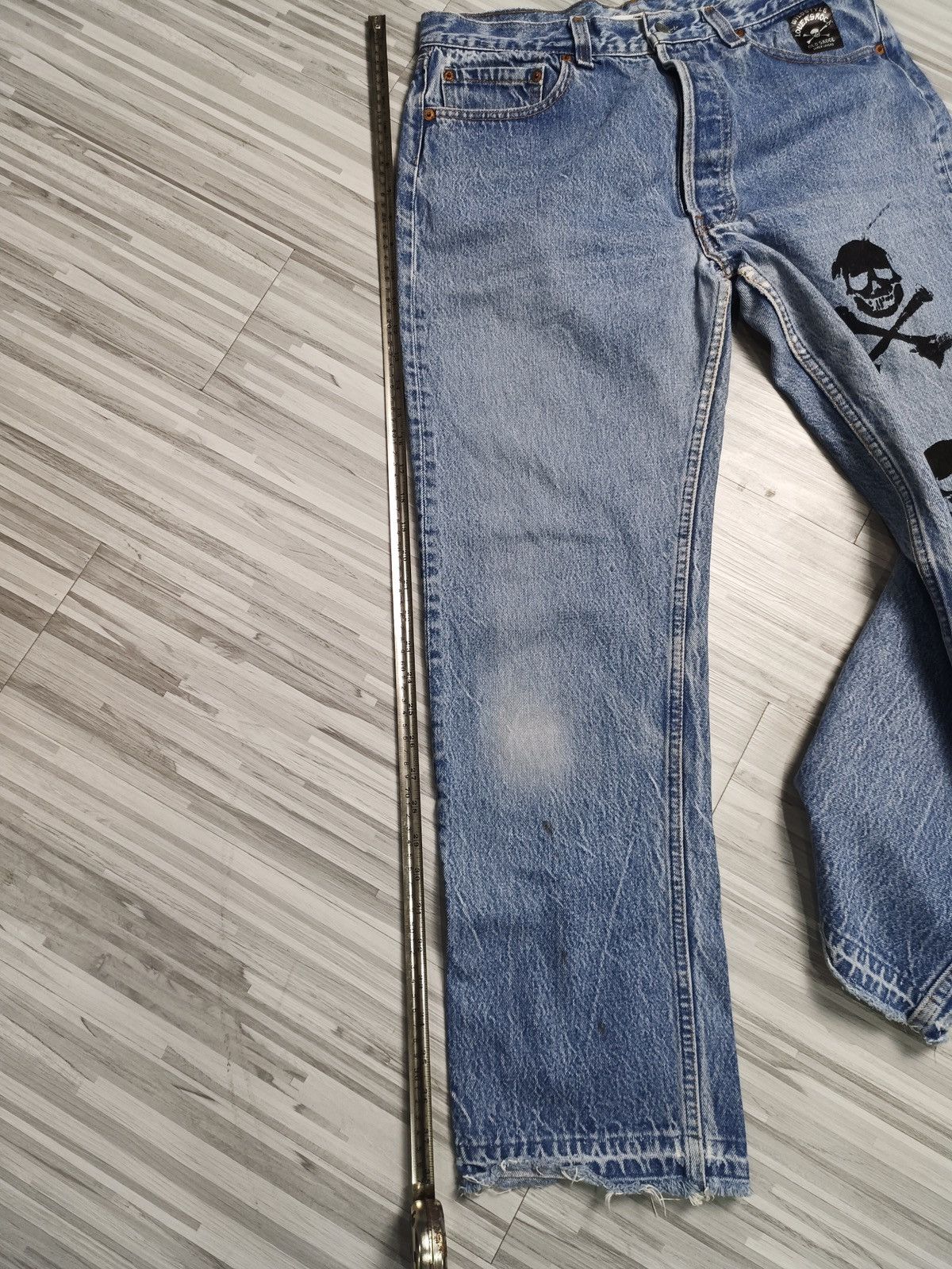 Japanese Brand × Jean × Vintage SUPERLOVERS jeans skull print Size US 32 / EU 48 - 19 Thumbnail