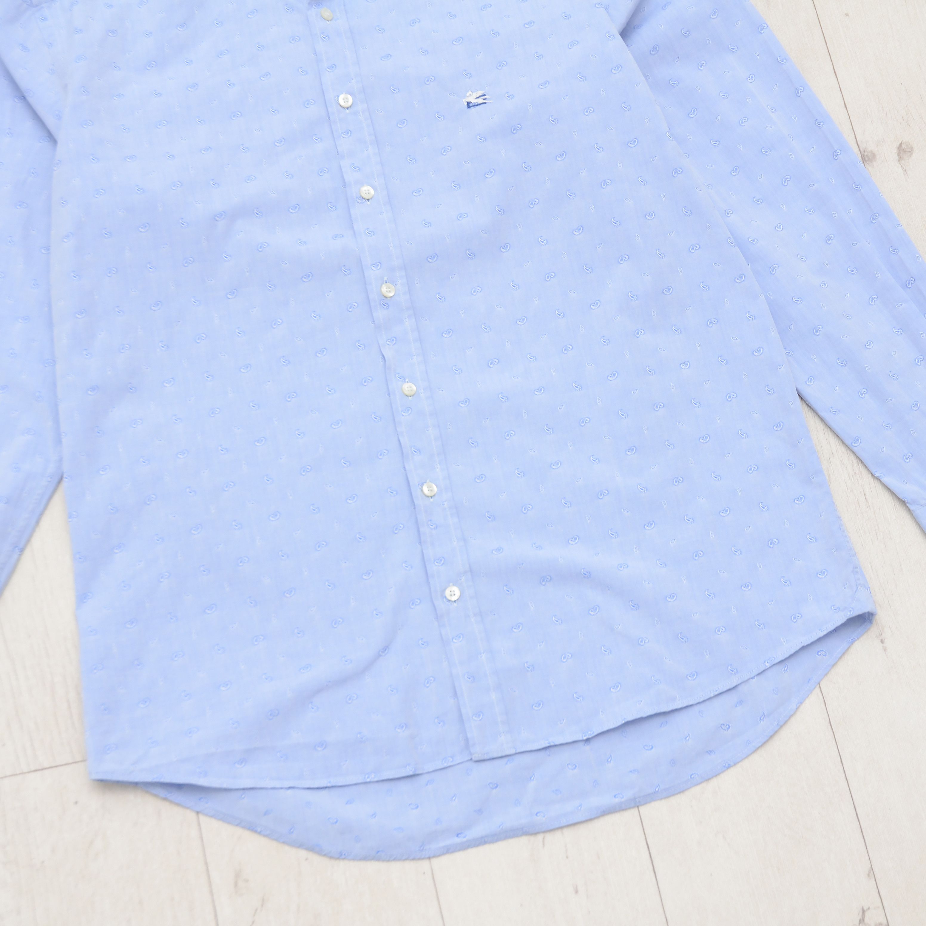 Eton Rare ETON Paisley All Over Printed Long Sleeve Button Shirt Size US M / EU 48-50 / 2 - 3 Thumbnail