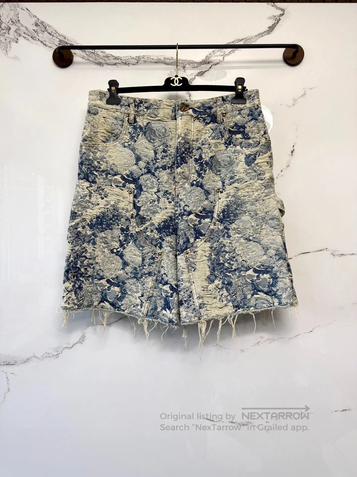 Louis Vuitton louis vuitton floral denim shorts. Size 31" - 1 Thumbnail