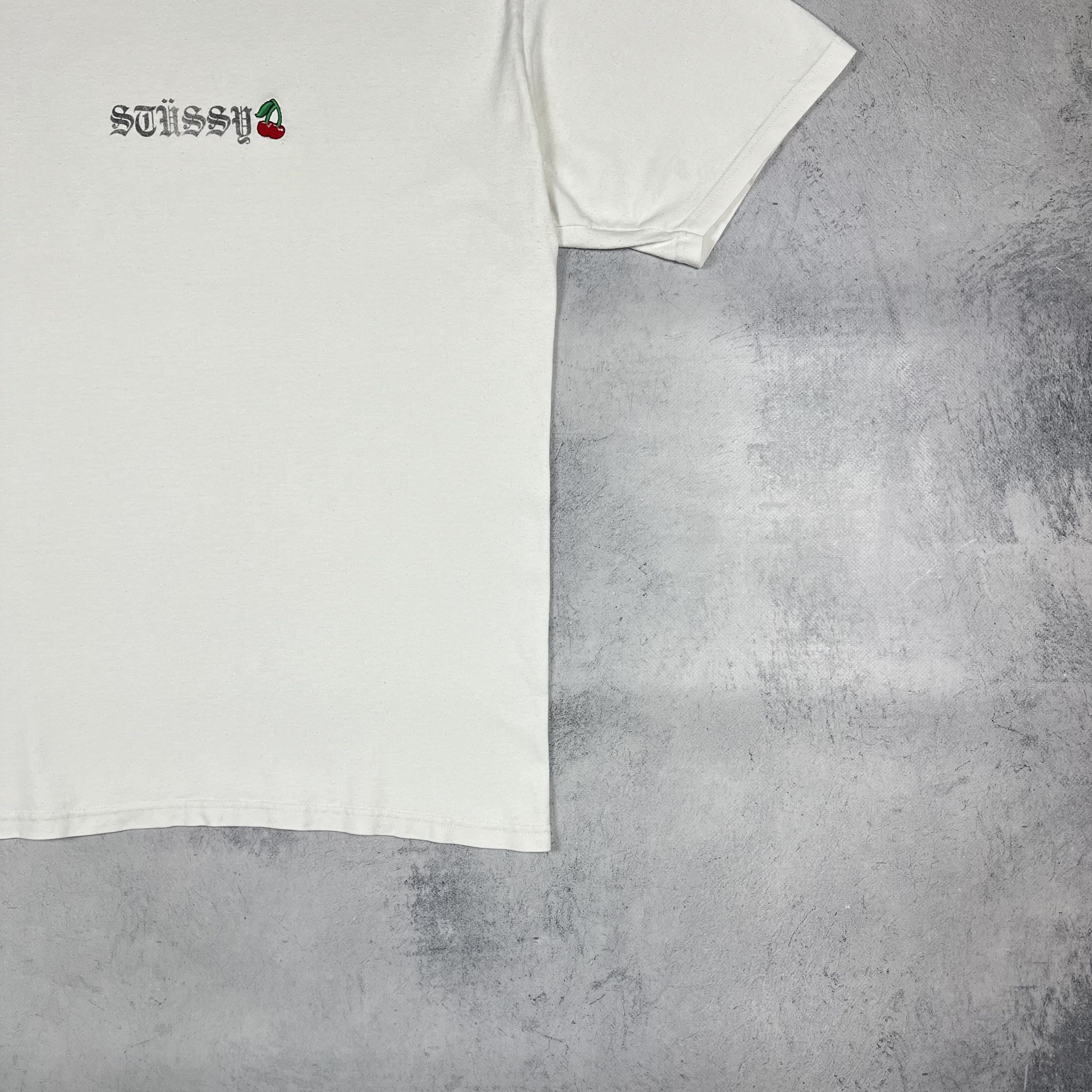 Stussy Vintage Stussy Cherry Big Logo Y2K T Shirt 00’s Size US L / EU 52-54 / 3 - 4 Thumbnail
