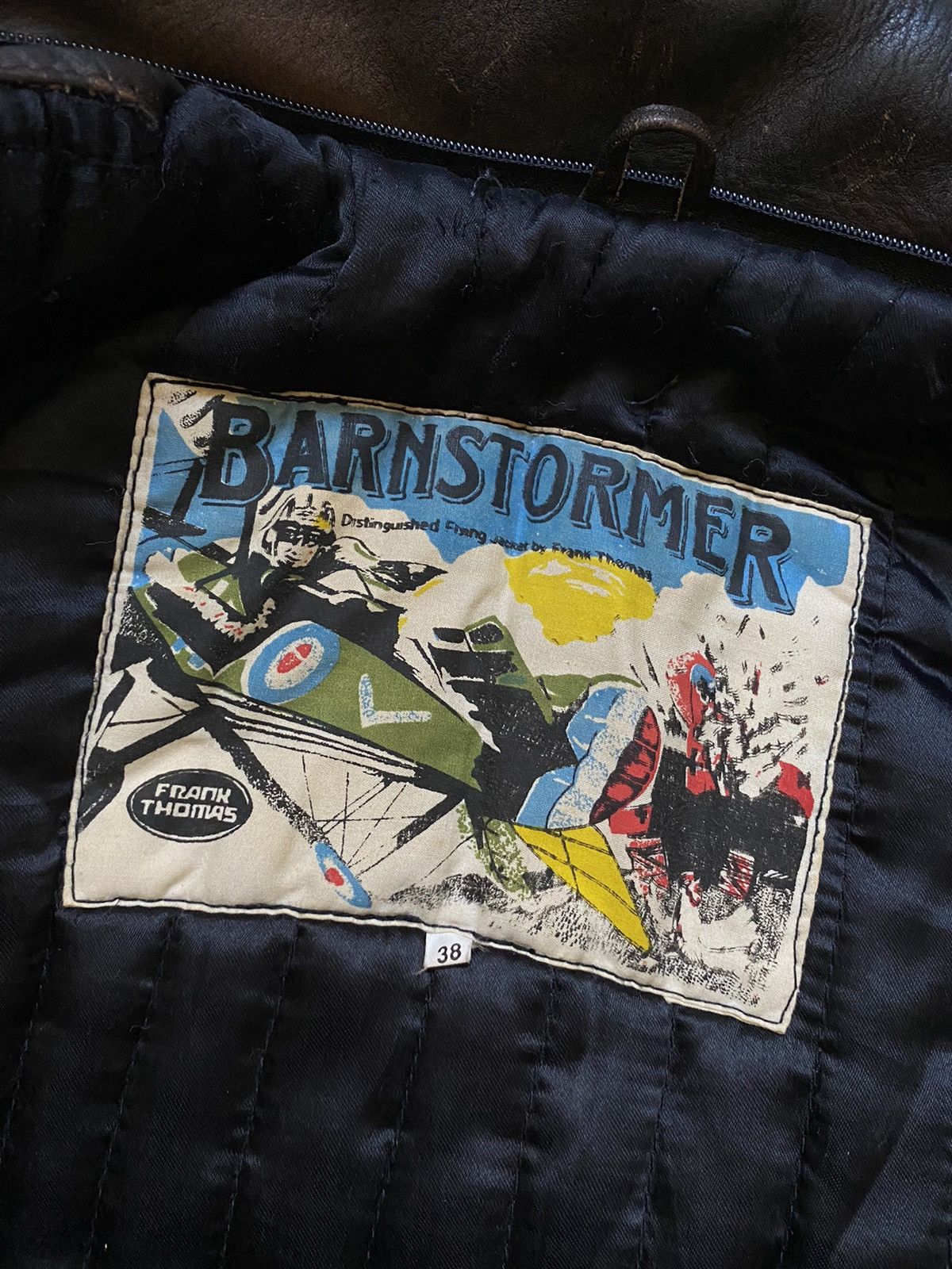 Vintage Vintage Frank Thomas Barnstormer Aviator Leather Jacket Size US M / EU 48-50 / 2 - 12 Thumbnail
