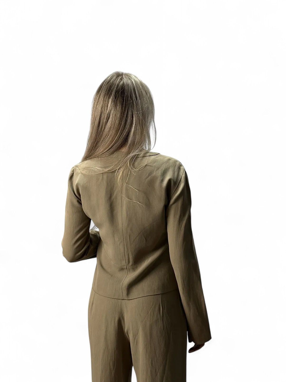 Armani Vintage Armani Beige Linen Two-Piece Minimalist Japan Style Size 28" / US 6 / IT 42 - 17 Thumbnail