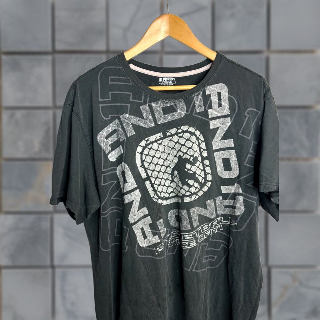 Vintage AND1 Vintage Y2K Basketball T Shirt Crew Neck Tee Hip Hop Size L Black Size US L / EU 52-54 / 3 - 1 Thumbnail