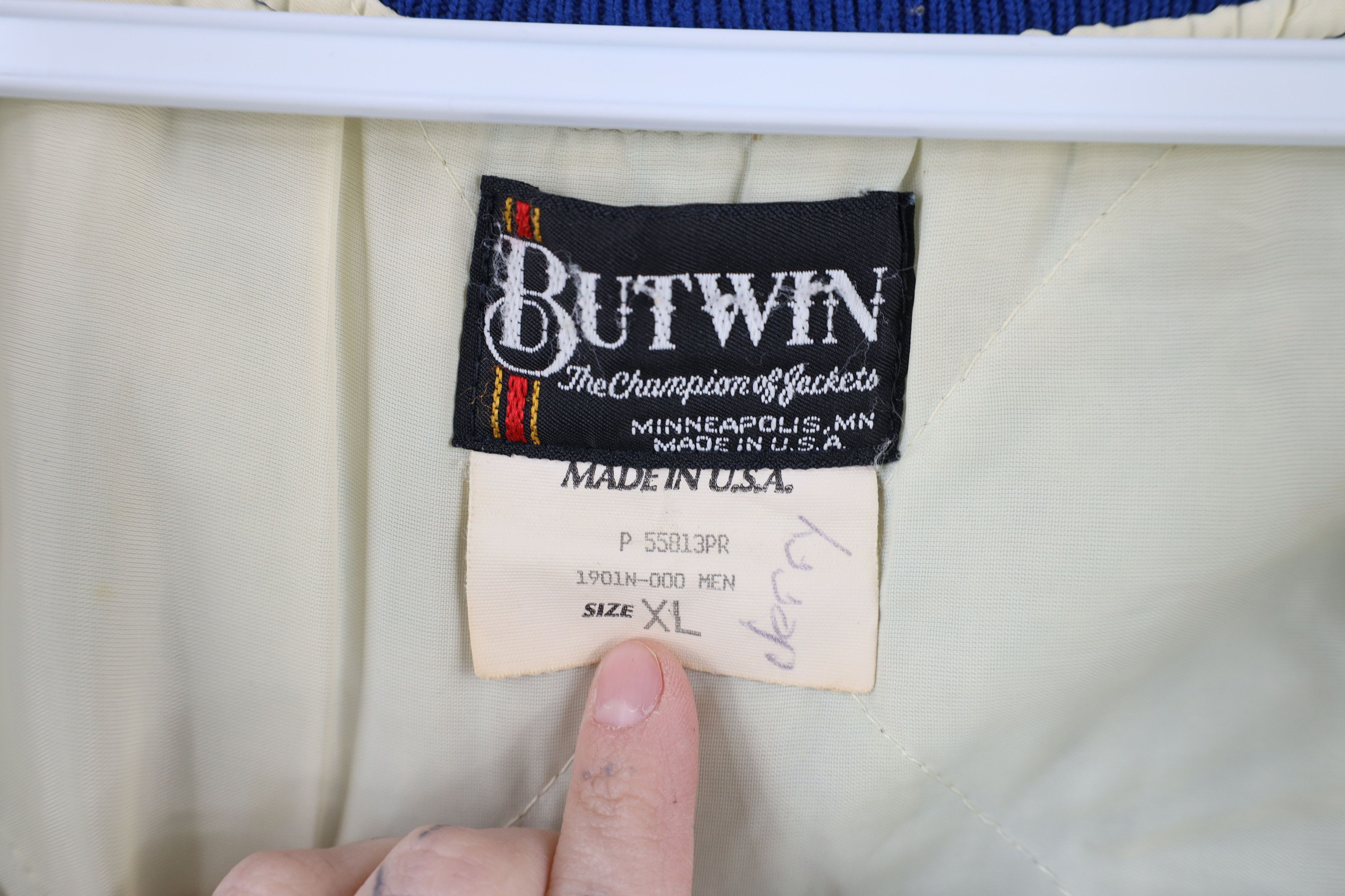 Vintage Vintage 80s Butwin Ruth Baseball Satin Bomber Jacket USA Size US XL / EU 56 / 4 - 10 Thumbnail