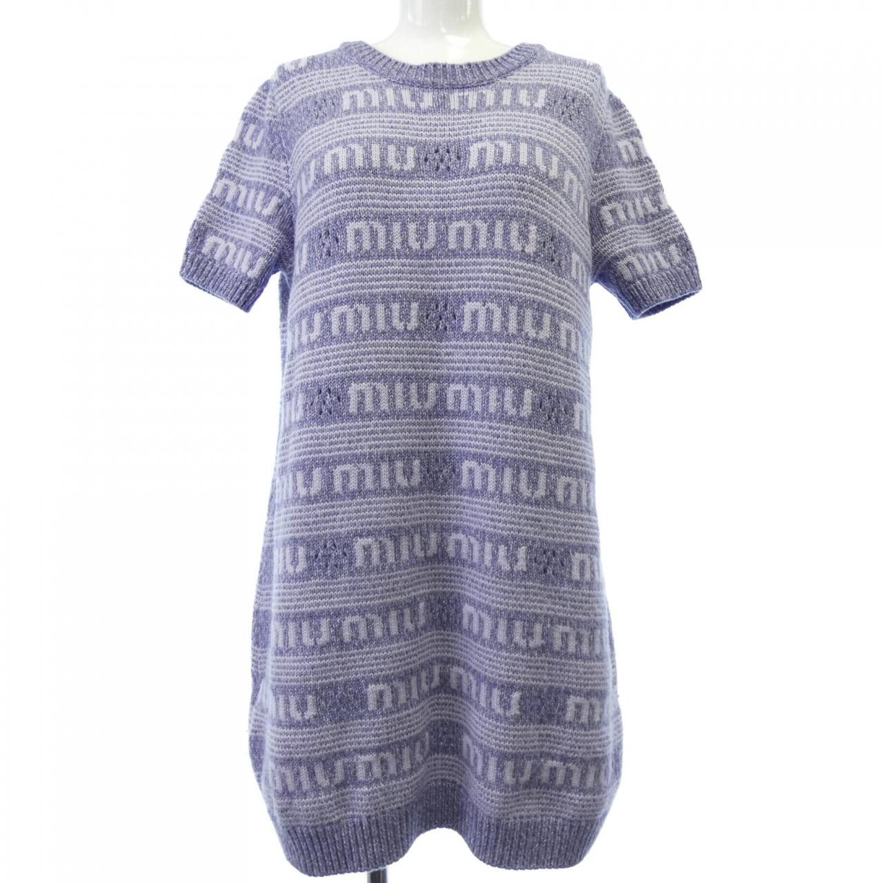 Miu Miu Miu Miu Miu Miu Cashmere Blend Dress Others Dresses MMA806S232138E DUTY FREE for USA Size ONE SIZE - 1 Thumbnail