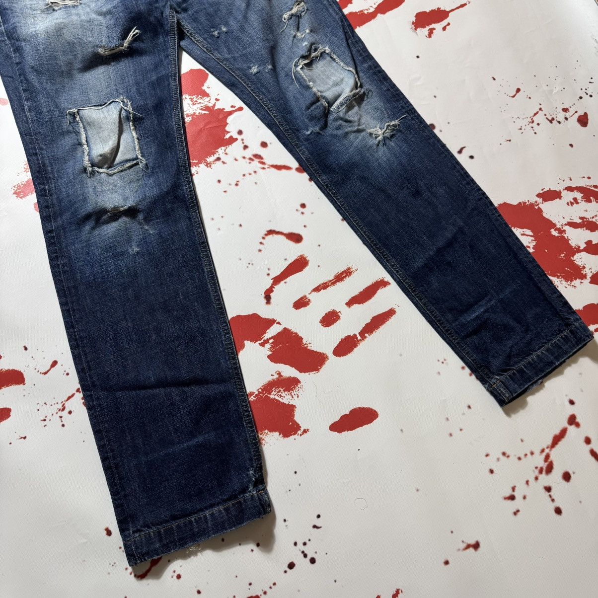Dolce & Gabbana vintage y2k distressed flared dolce gabbana jeans Size US 36 / EU 52 - 3 Thumbnail