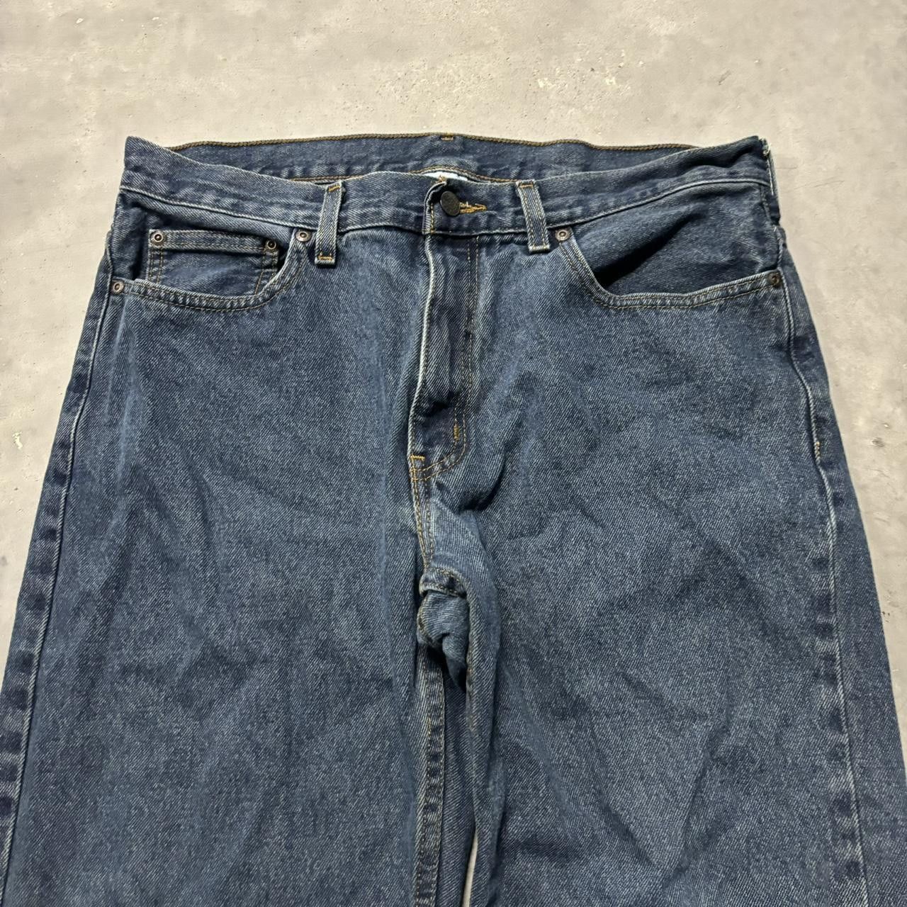 Japanese Brand × Vintage Crazy Vintage Y2K/2000s Grunge Dark Wash Skater Denim Jeans! Size US 34 / EU 50 - 5 Thumbnail