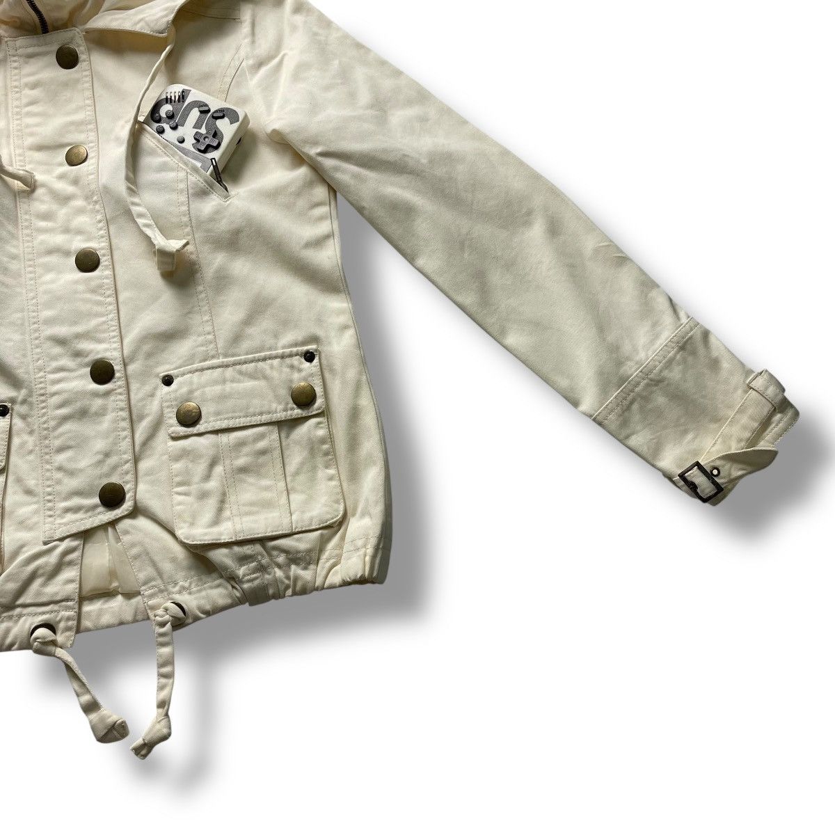 Le Grande Bleu (L.G.B.) 🇯🇵 LIS LIZA BUTTON UP FULL ZIP MULTIPOCKET PUNK BIKER JACKET Size M / US 6-8 / IT 42-44 - 6 Thumbnail