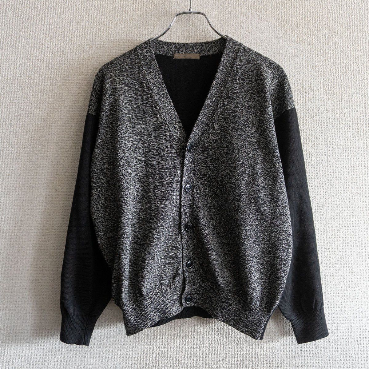 Y's for Men × Yohji Yamamoto Ys For Men 80s Grey V-Neck Wool Knit