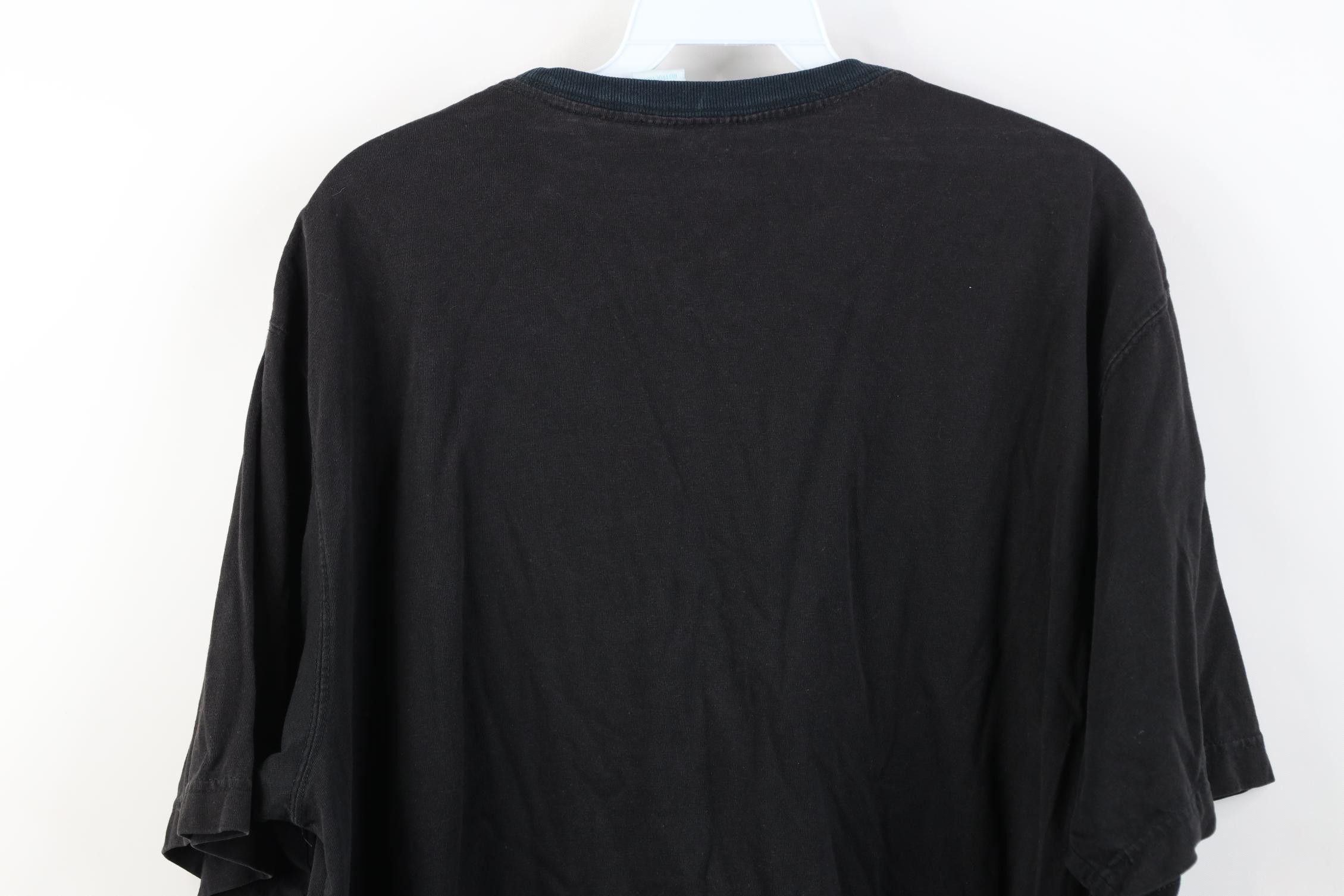 Vintage Vintage 90s Streetwear Cotton Short Sleeve T-Shirt Black Size US L / EU 52-54 / 3 - 11 Thumbnail