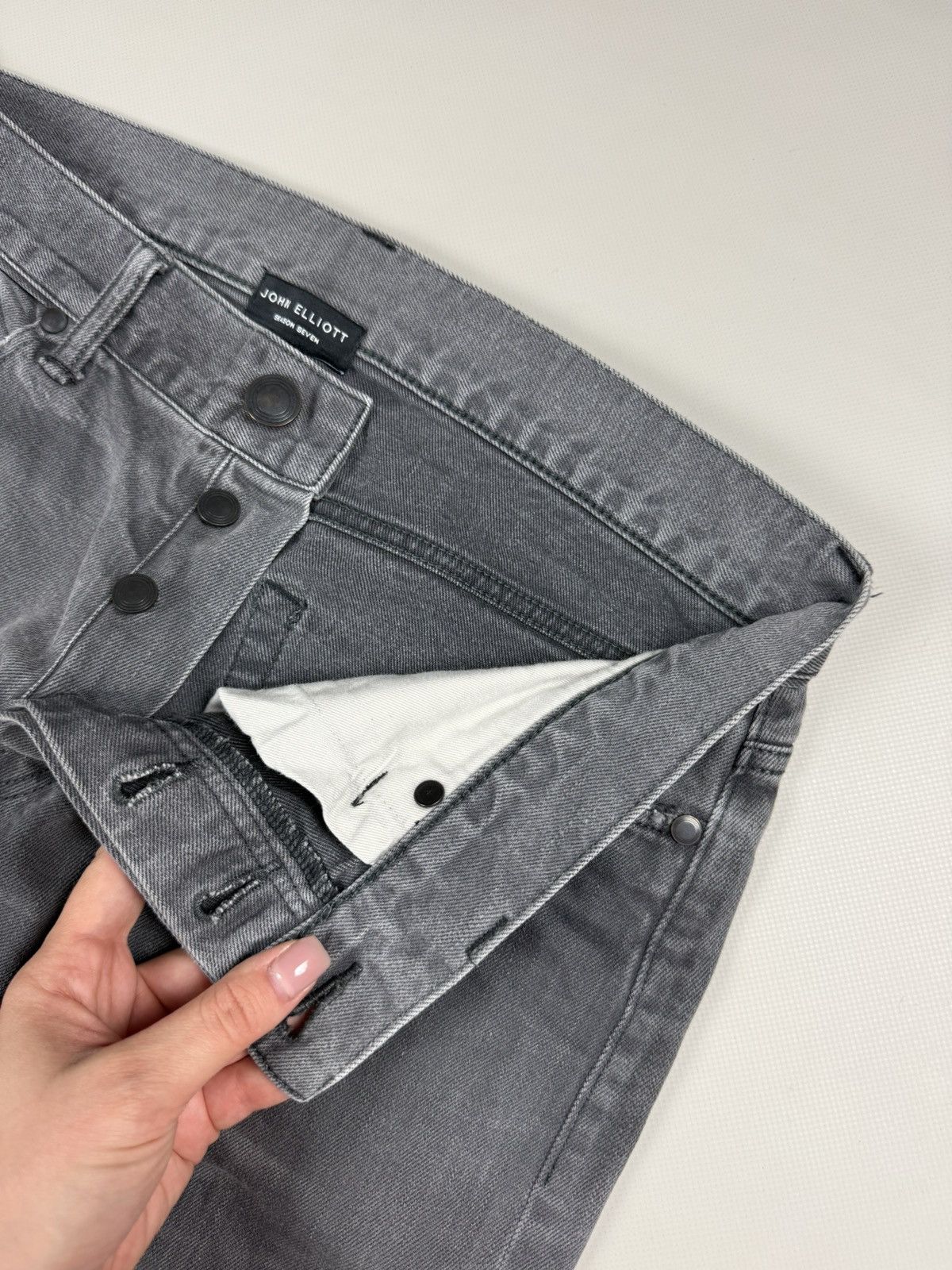 John Elliott John Elliott Men’s Distressed Denim Skinny Jeans Size 31 Size US 31 - 15 Thumbnail