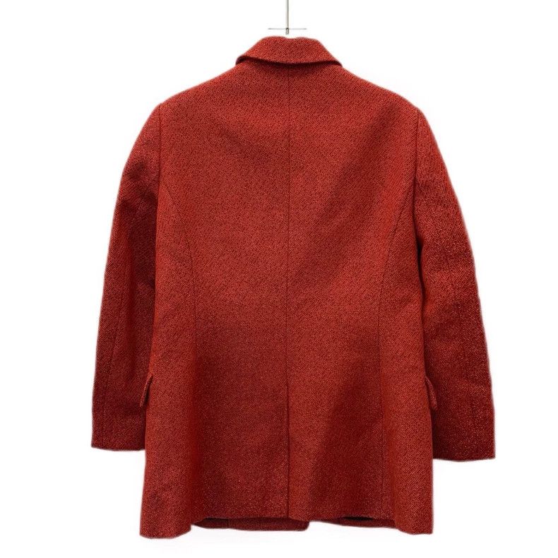 Dior Dior Red wool lapel double-breasted long-sleeved suit jacke Size M / US 6-8 / IT 42-44 - 2 Thumbnail