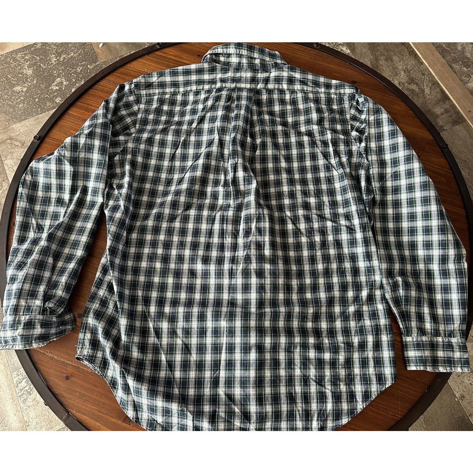 Ralph Lauren Ralph Lauren Classic Fit, Button Up LRG Blue w/Green Plaid Size US L / EU 52-54 / 3 - 10 Thumbnail