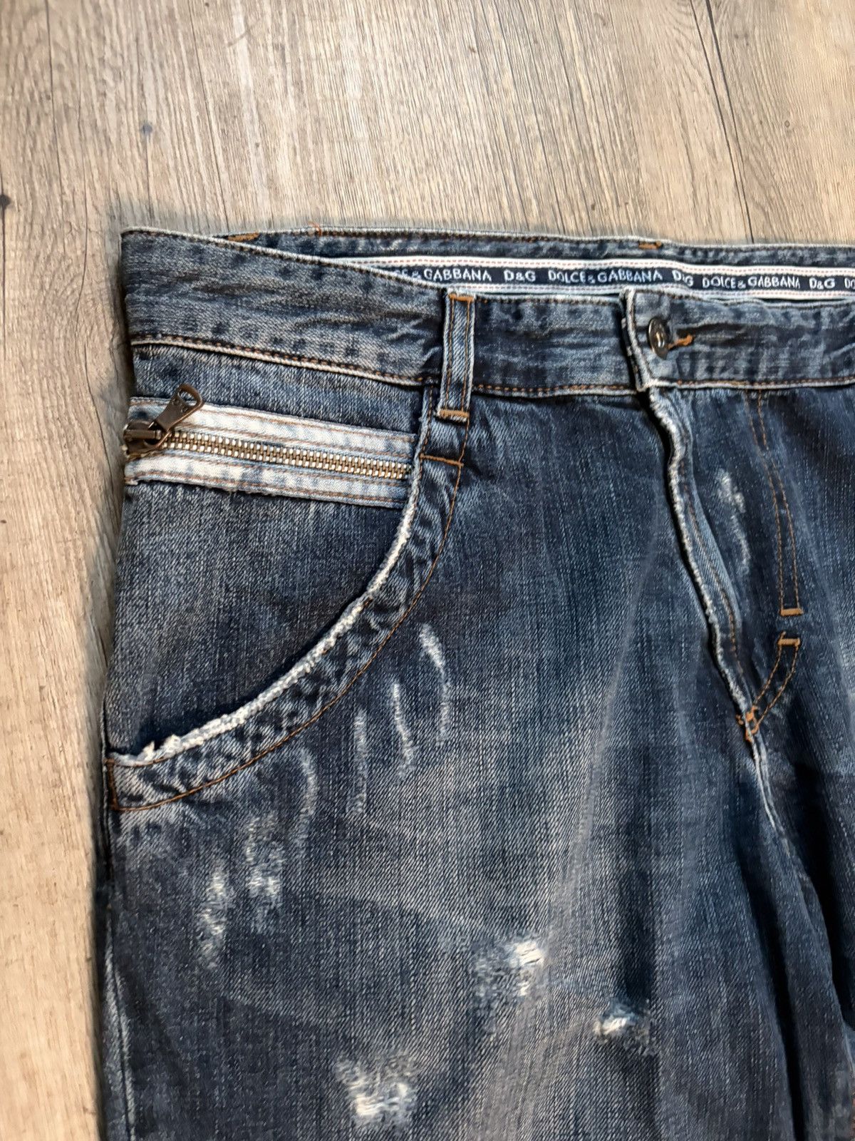 Dolce & Gabbana 2006 Dolce and Gabanna Whiskered Clawmark Jeans Size US 34 / EU 50 - 4 Thumbnail