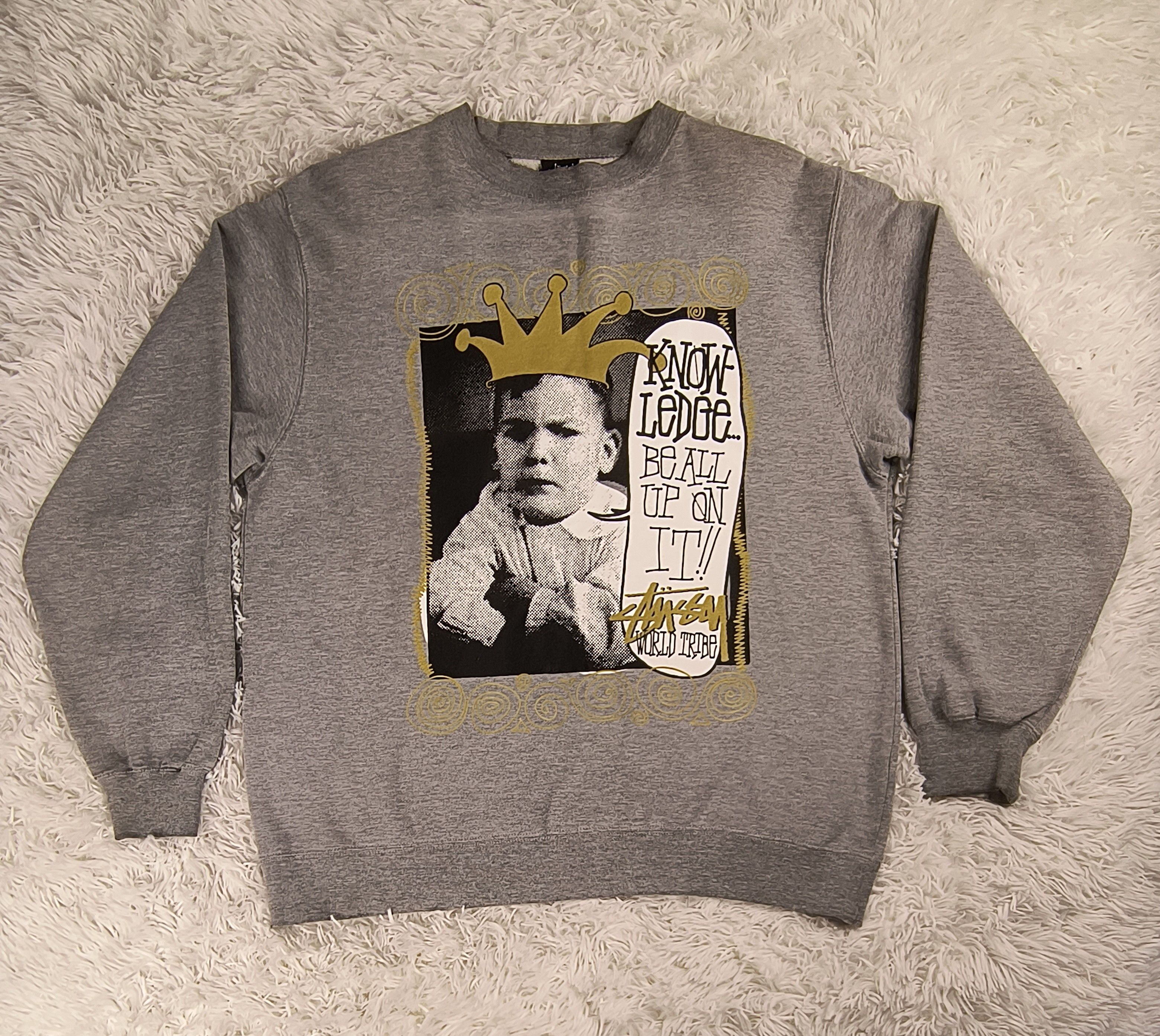 Stussy Vintage Stussy world tribe crewneck sweatshirt Size US M / EU 48-50 / 2 - 2 Thumbnail
