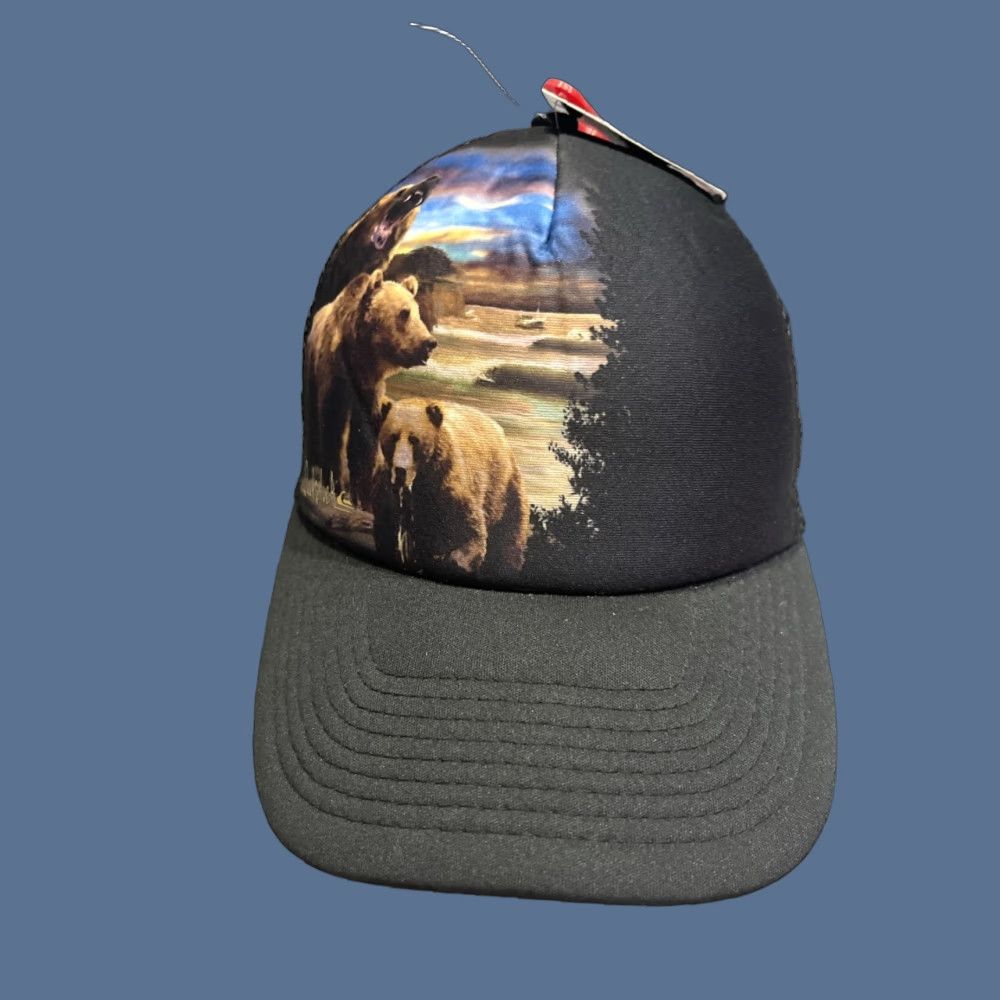 Quiksilver Quiksilver Bears Black Trucker Snapback Cap Hat Men Adjustable Baseball Cap NWT Size ONE SIZE - 1 Thumbnail