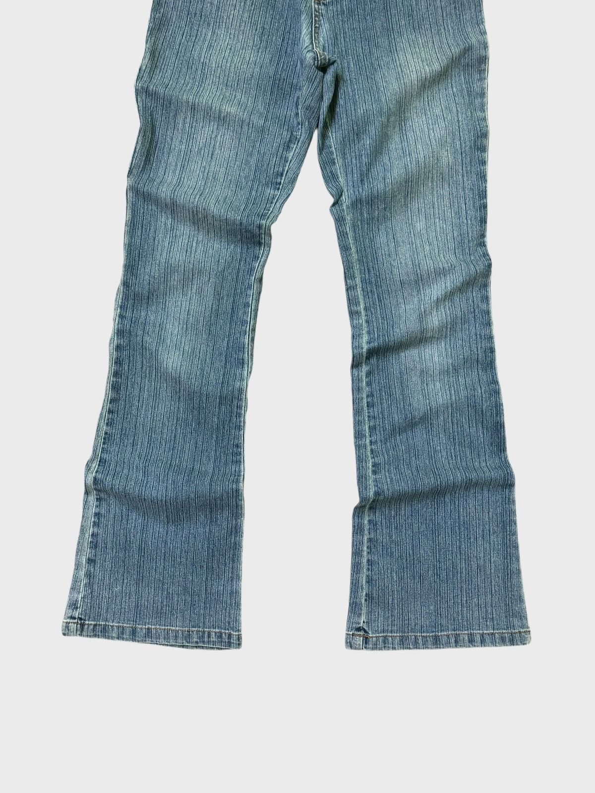 Hysteric Glamour × Japanese Brand Flare HAPHAZARD JEANS Plaid Tartans Junya Watanabe Denim Size US 26 / EU 42 - 6 Thumbnail