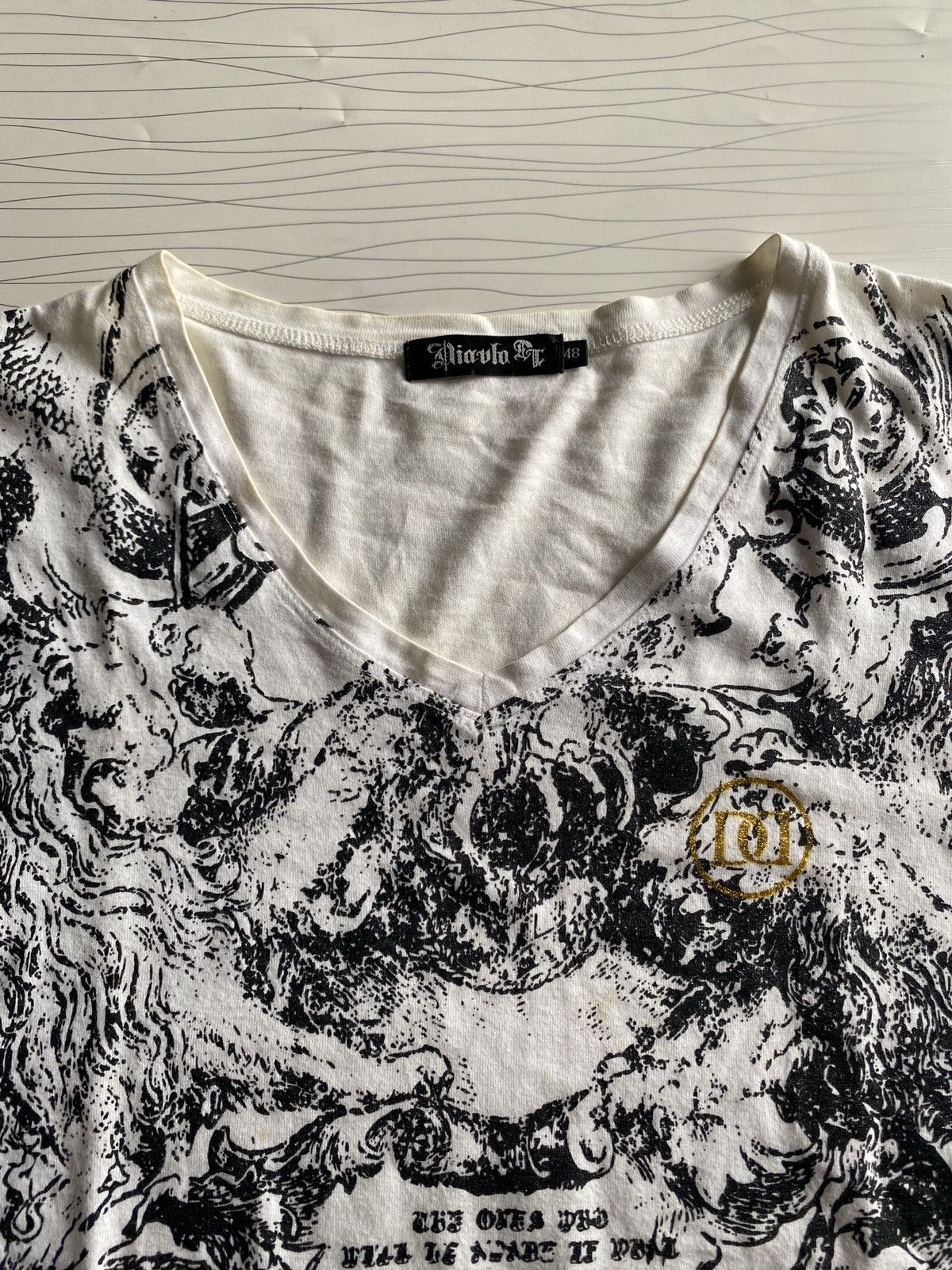 If Six Was Nine Japanese Y2k All Over Print Affliction Styled Tee Size US M / EU 48-50 / 2 - 11 Thumbnail