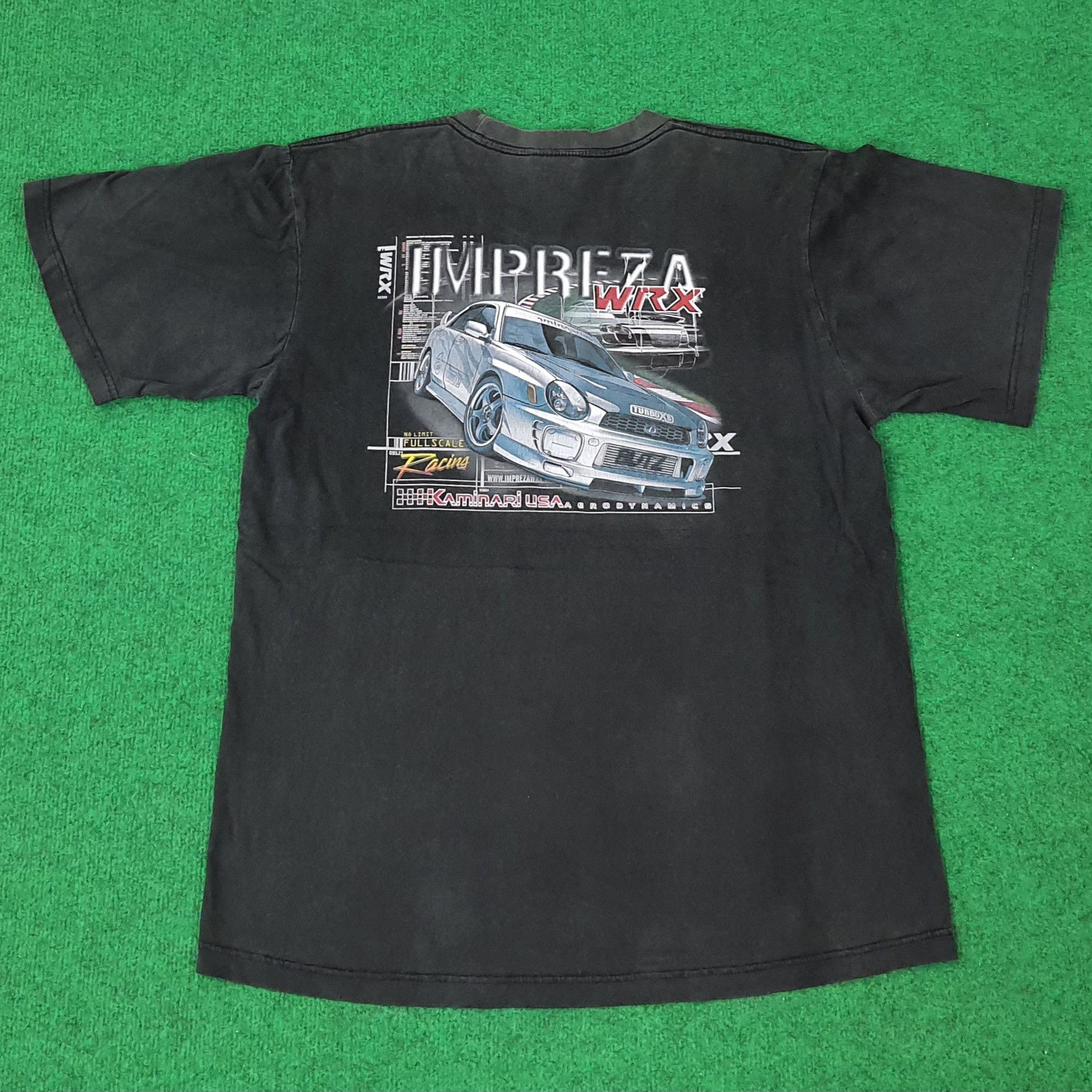 Japanese Brand Vintage Impreza WRX Racing Kaminari USA Tshirt C259N26 Size US L / EU 52-54 / 3 - 1 Thumbnail