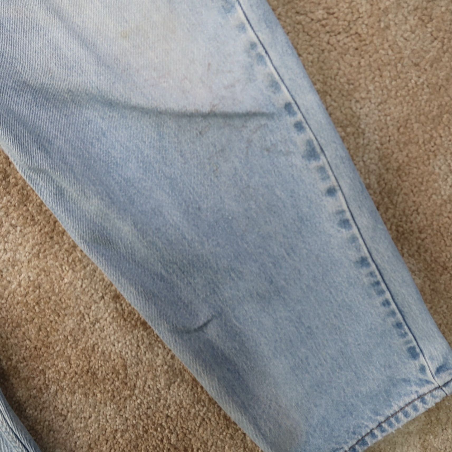 Levi's Levi's 550 Jeans Men 34x30 Relaxed Straight Denim Distressed Blue Vintage Size US 34 / EU 50 - 3 Thumbnail
