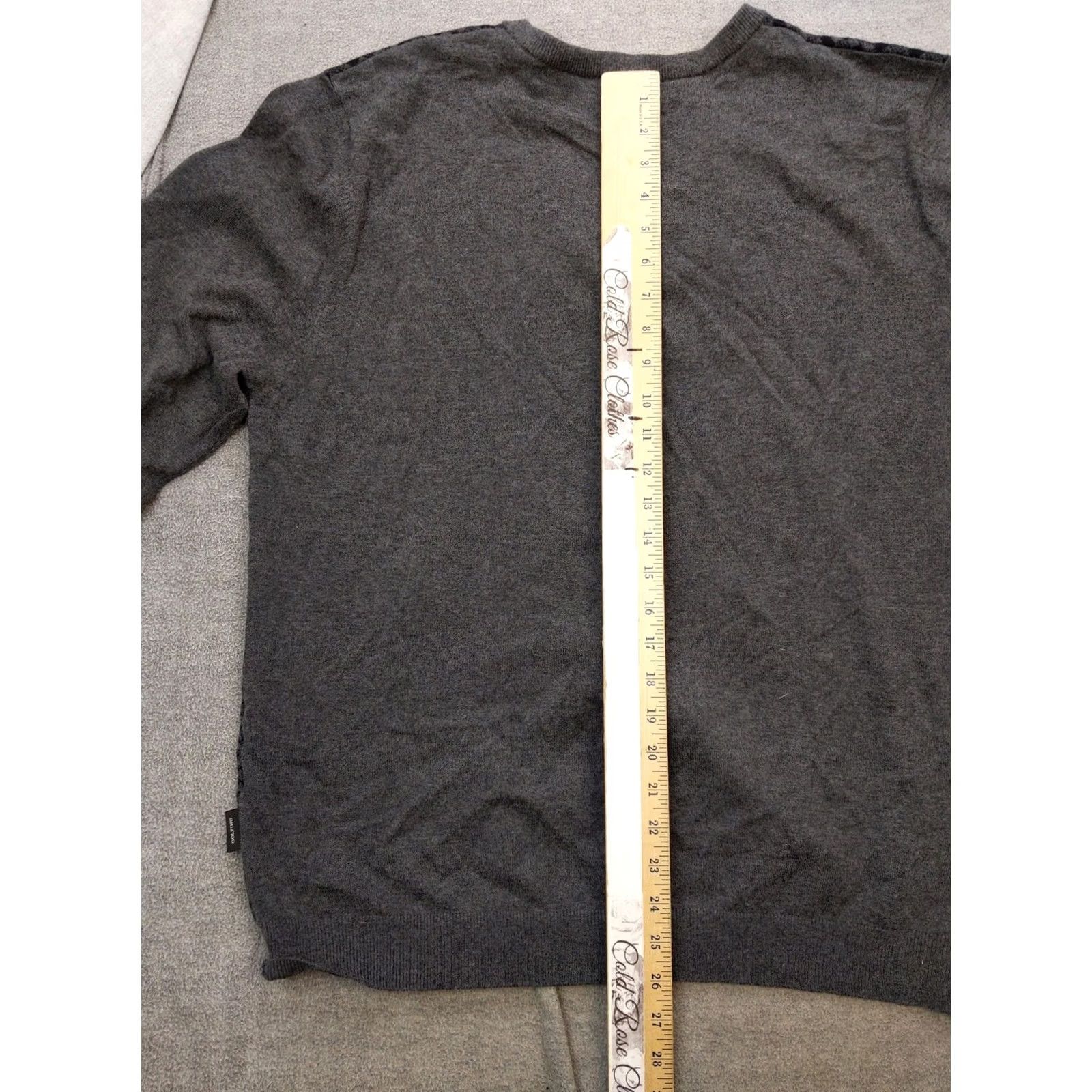 Vintage GOLFINO Mens 2XL Gray Argyle V-Neck Merino Wool Knit Sweater Pullover Sports Golf Knit Shirt Size US XXL / EU 58 / 5 - 7 Thumbnail