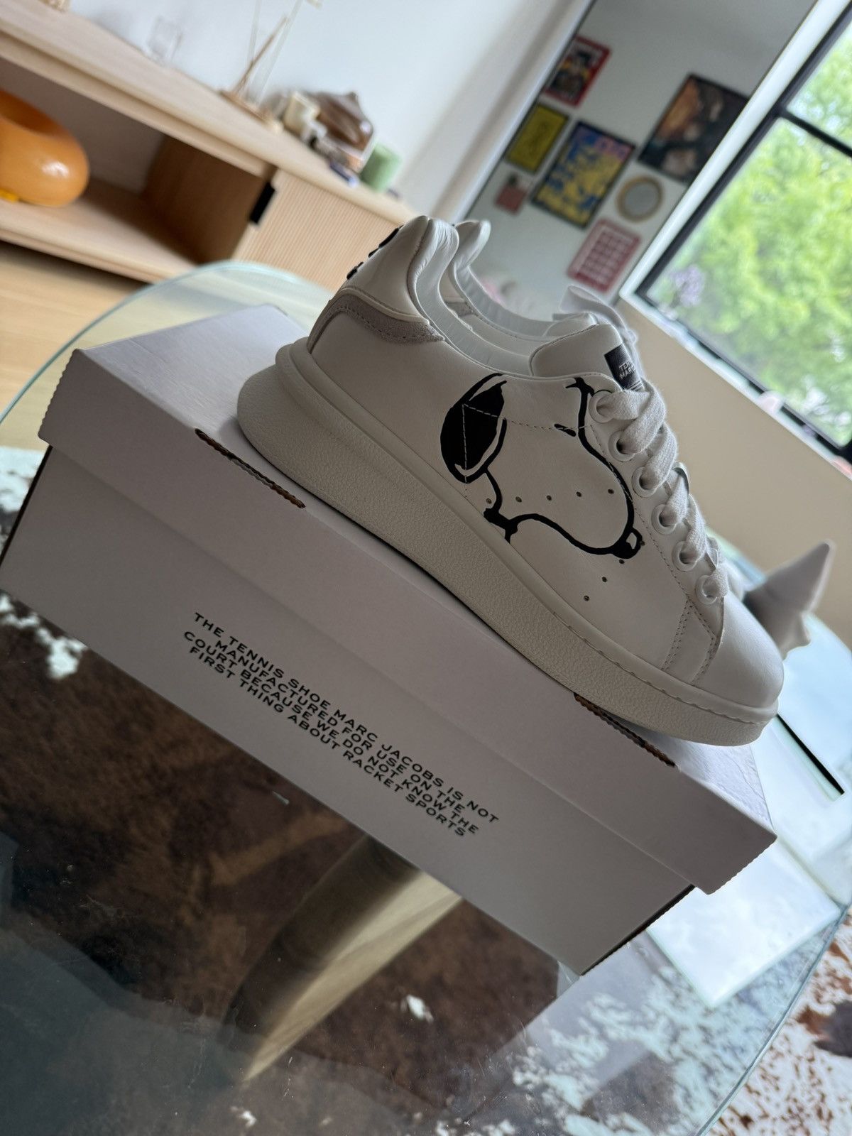 Marc Jacobs × Peanuts MARC JACOBS X PEANUTS WHITE SNEAKERS Size US 7 / IT 37 - 1 Thumbnail