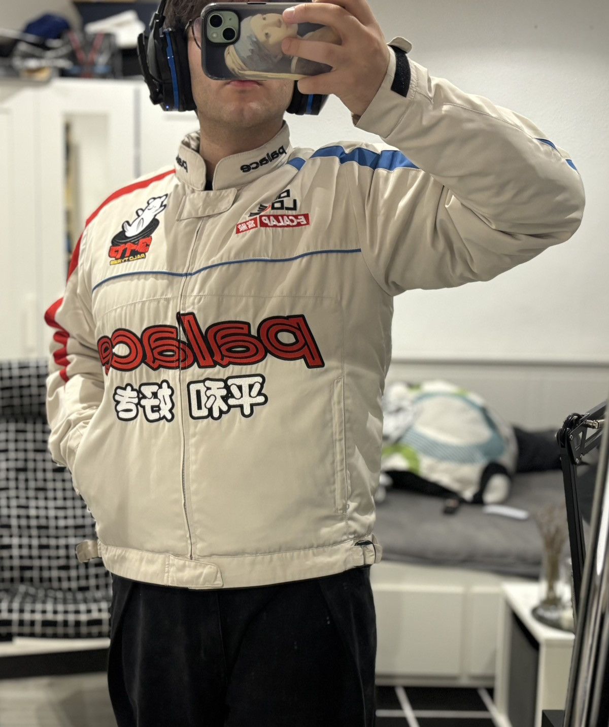 Palace Palace Faster Jacket Small (Cream/White) Size US S / EU 44-46 / 1 - 5 Thumbnail
