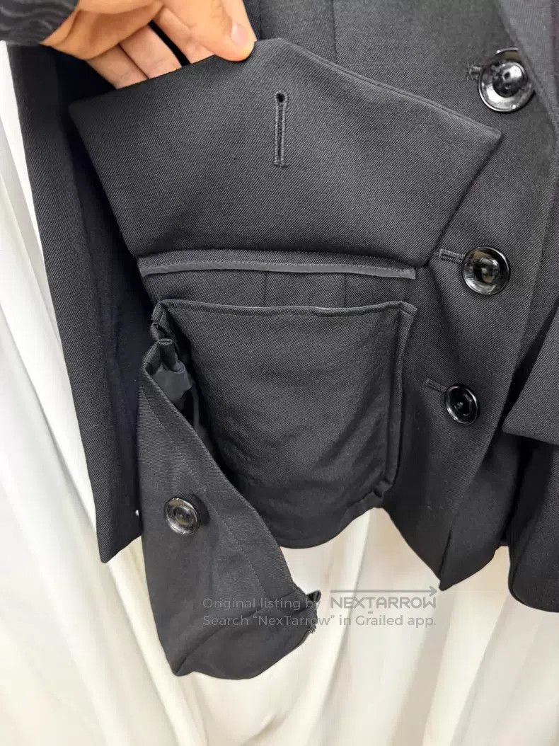 Yohji Yamamoto Yohji Yamamoto 23AW mainline waist-cinched detachable doub Size US S / EU 44-46 / 1 - 6 Thumbnail