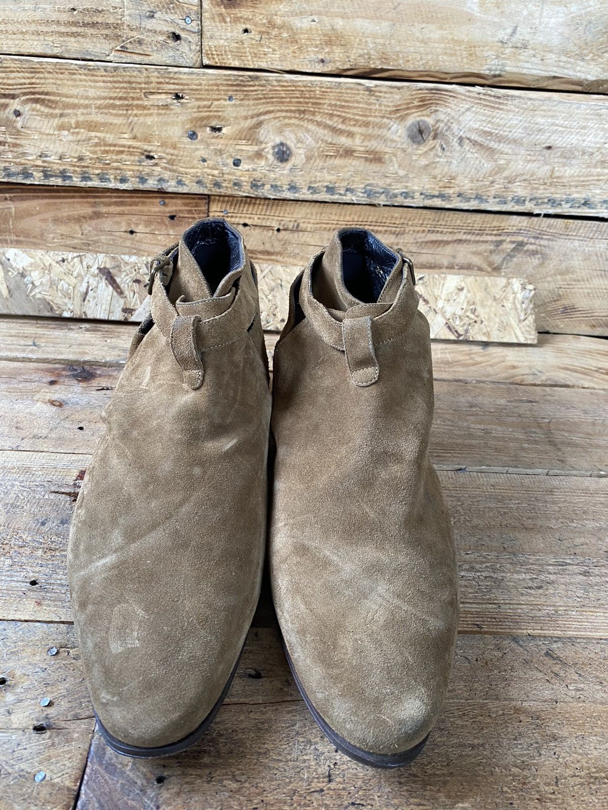 Saint Laurent Paris Saint Laurent jodphur brown suede leather boots sz 42.5 Size US 9.5 / EU 42-43 - 3 Thumbnail