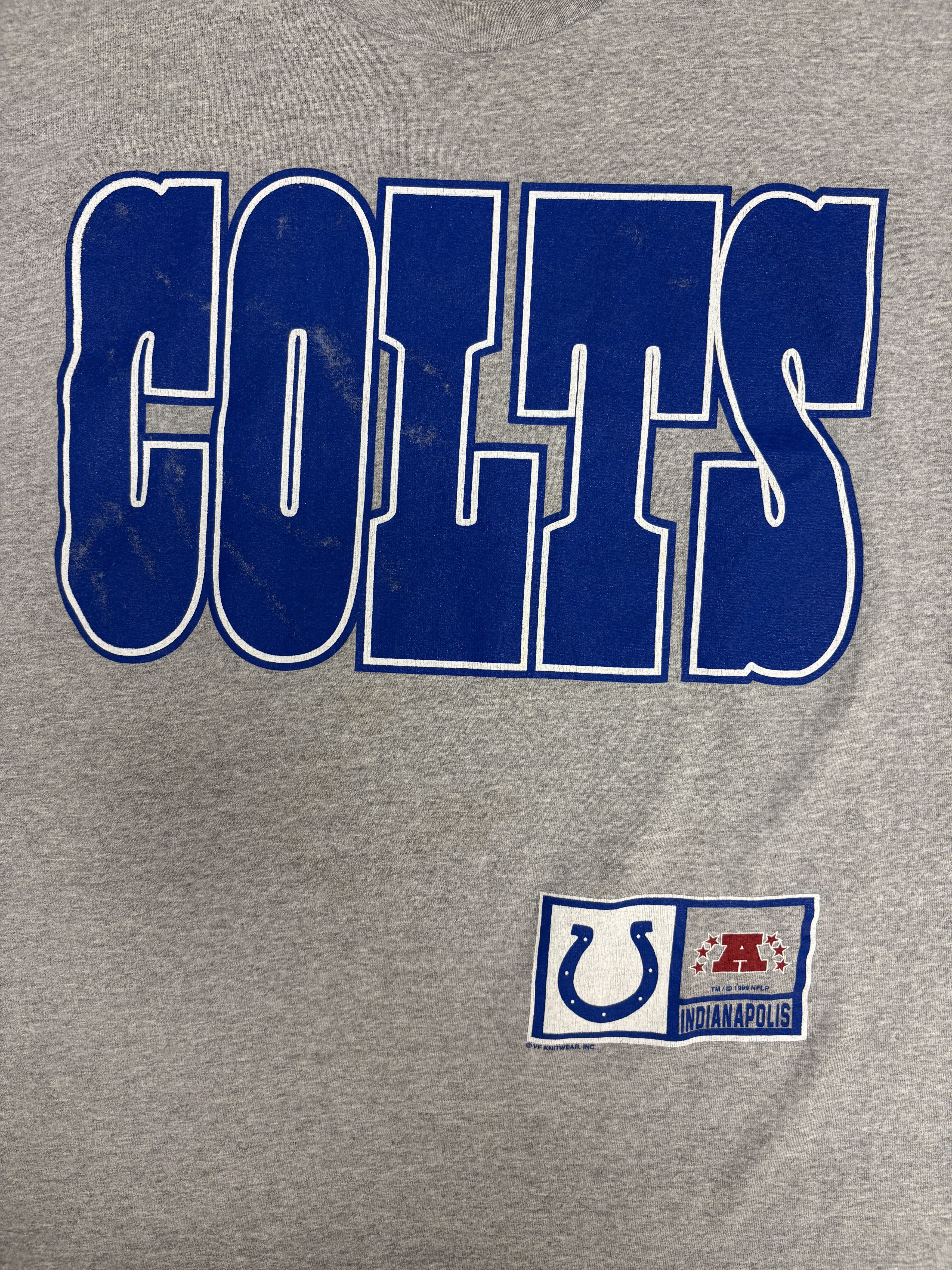 Vintage Indianapolis Colts Vintage Grey T-Shirt Tee Size US L / EU 52-54 / 3 - 2 Thumbnail