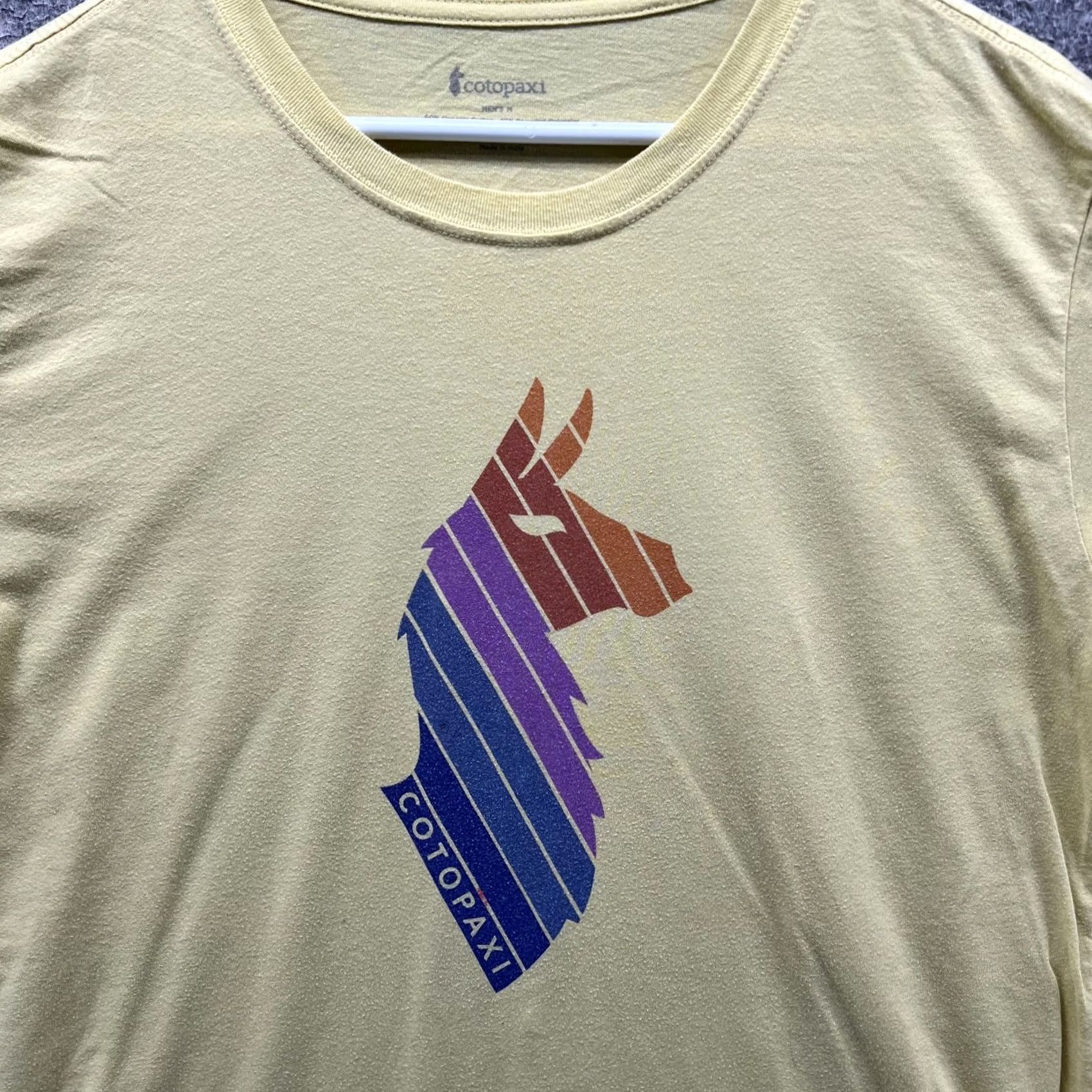 Cotopaxi VINTAGE Cotopaxi Shirt Mens Medium Yellow Llama Logo Graphic Tee Tagless Outdoor Casual Size US M / EU 48-50 / 2 - 6 Thumbnail