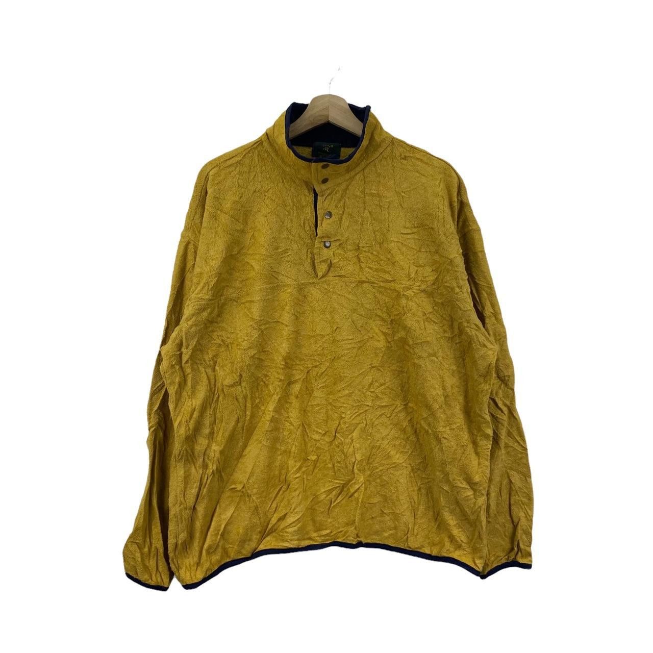 Vintage Vtg 90’ CLUB ROOM Minimalist Yellow Outdoor Fleece Sweater Size M / US 6-8 / IT 42-44 - 1 Thumbnail