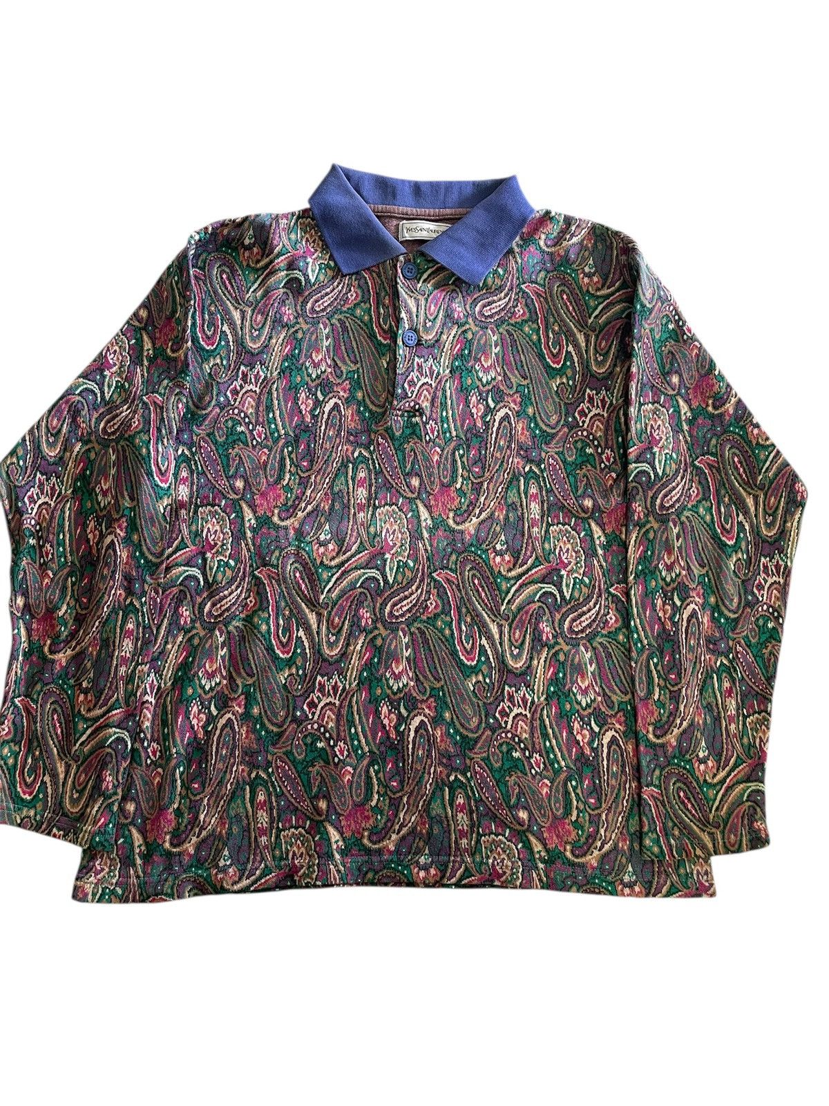 Yves Saint Laurent RARE DESIGN YVES LAURENT LONGSLEVE TSHIRT Size US M / EU 48-50 / 2 - 1 Thumbnail