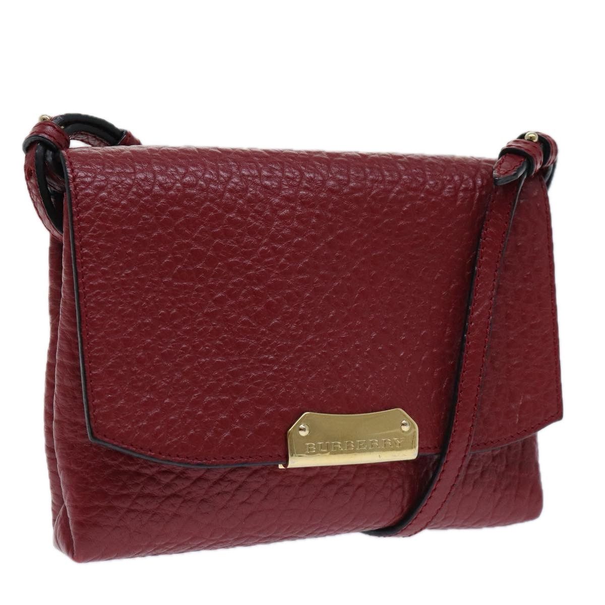 Burberry Red Leather Shoulder Bag (Pre-Owned) Size ONE SIZE - 1 Thumbnail