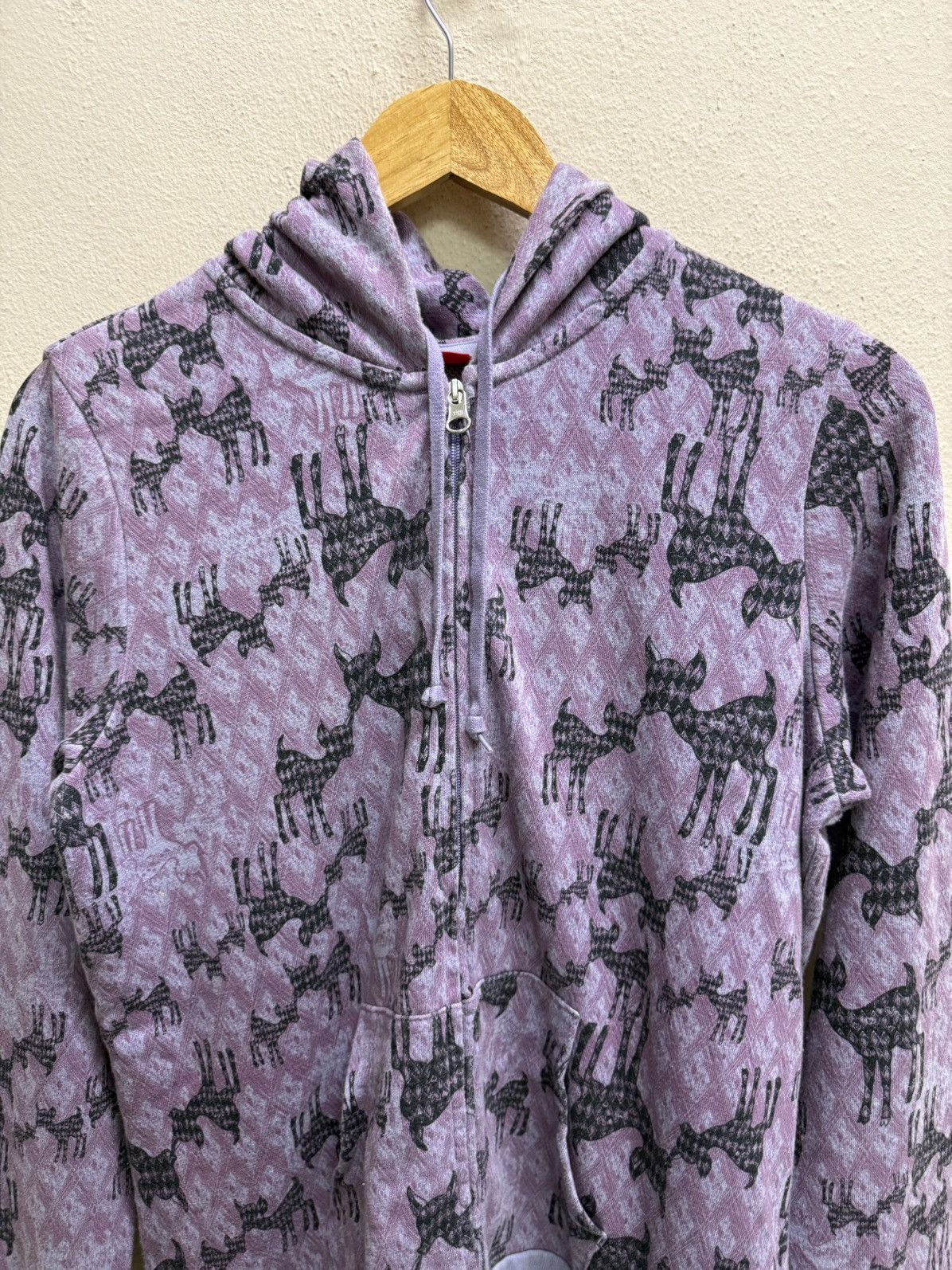 Uniqlo Ivanahelsinki Uniqlo Black Cat Patern Zipper Sweater Hoodie Size US S / EU 44-46 / 1 - 13 Thumbnail