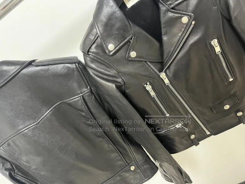 Saint Laurent Paris Saint Laurent Paris Motorcycle Multi-Zip Leather Jacket Size XXS / US 00 / IT 34 - 2 Thumbnail