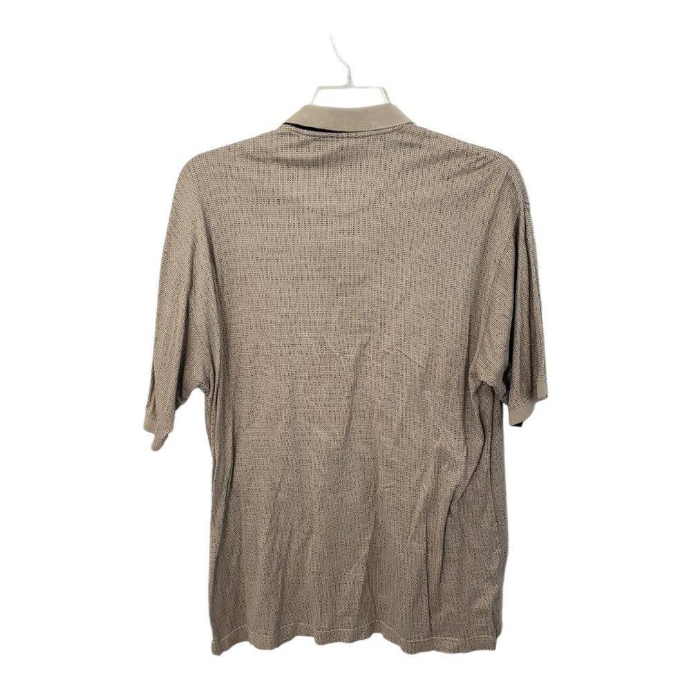 Designer CT459 Geoffrey Beene Tan & Black men's Polo Shirt L Size US L / EU 52-54 / 3 - 3 Thumbnail