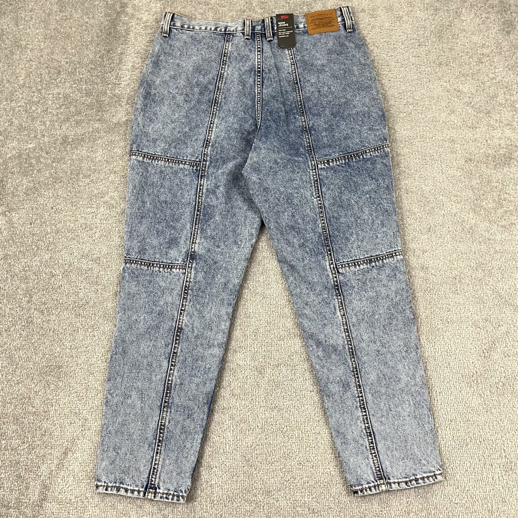 Levi's VINTAGE Levis Mom Jeans Womens 31 High Rise Relaxed Taper Acid Wash Denim NEW Size 24" / US 00 / IT 34 - 2 Thumbnail