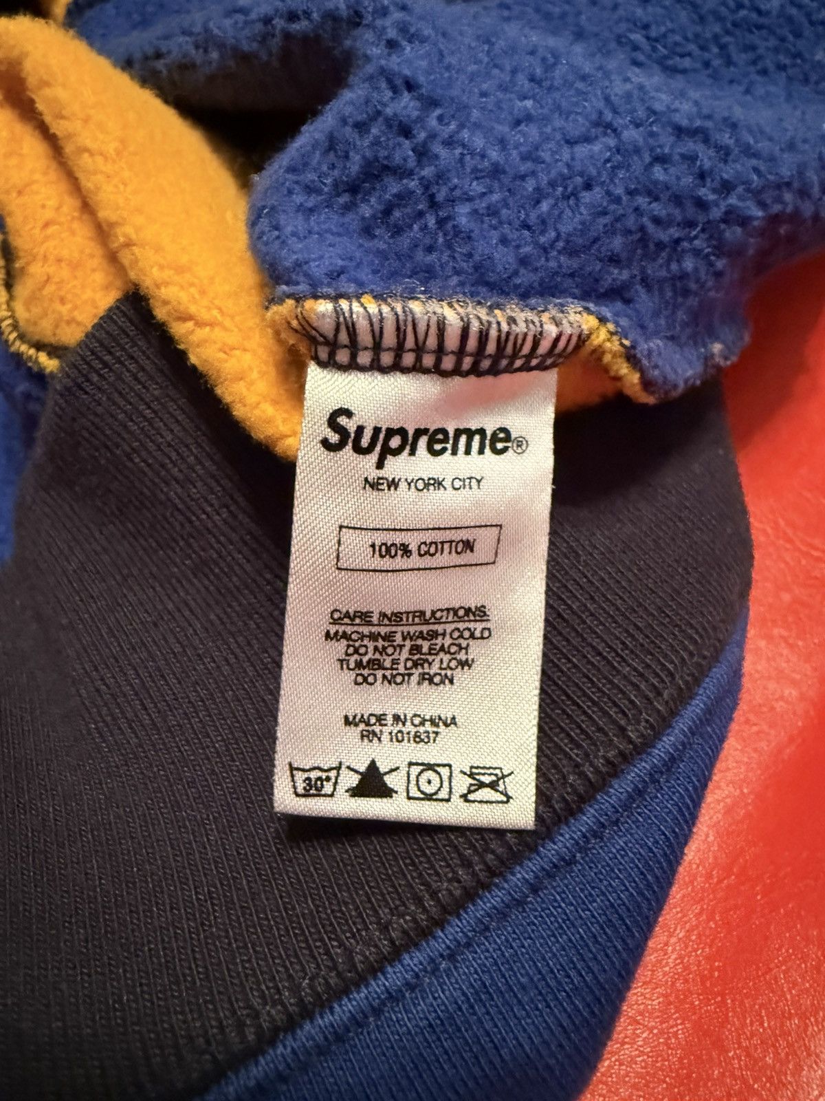 Supreme FW17 Supreme Patchwork Hooded Sweatshirt Size XL Size US XL / EU 56 / 4 - 6 Thumbnail