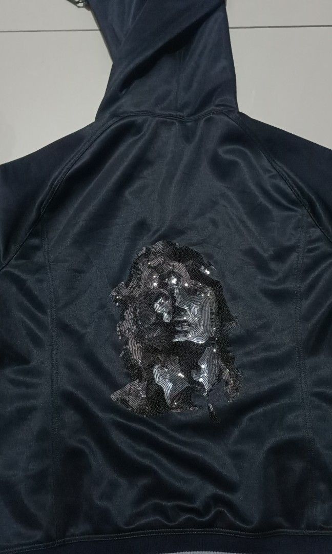 Band Tees Jim Morrison × Dartin Bonaparto Sequin Zip Hoodie Size US M / EU 48-50 / 2 - 5 Thumbnail