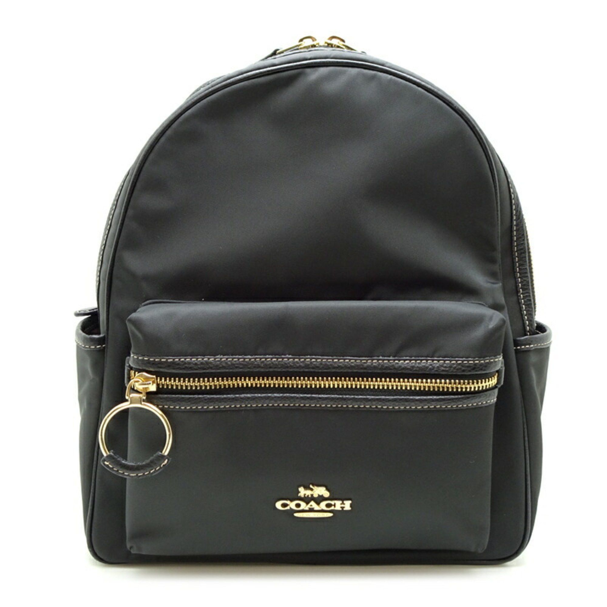 Coach nylon backpack deals black