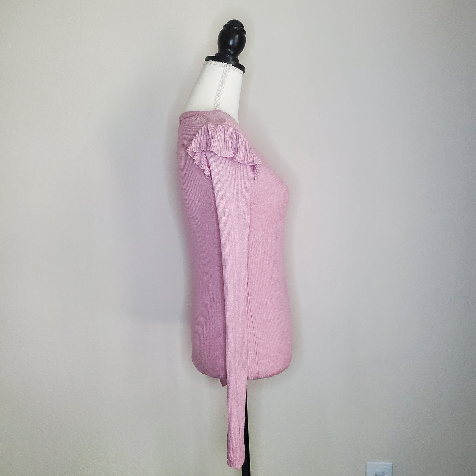 Madewell Madewell Pink Ribbed Top Small Size S / US 4 / IT 40 - 2 Thumbnail