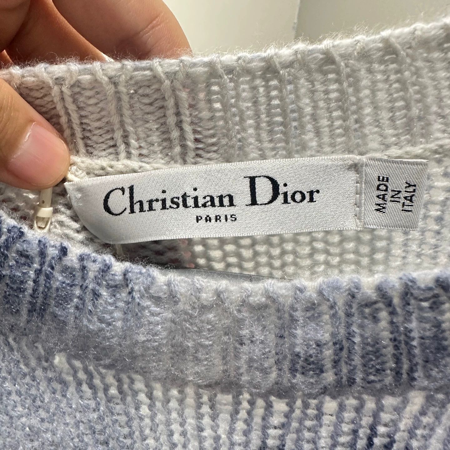 Dior Dior may847 cashmere back letter knit sweater 36 Size XS / US 0-2 / IT 36-38 - 3 Thumbnail