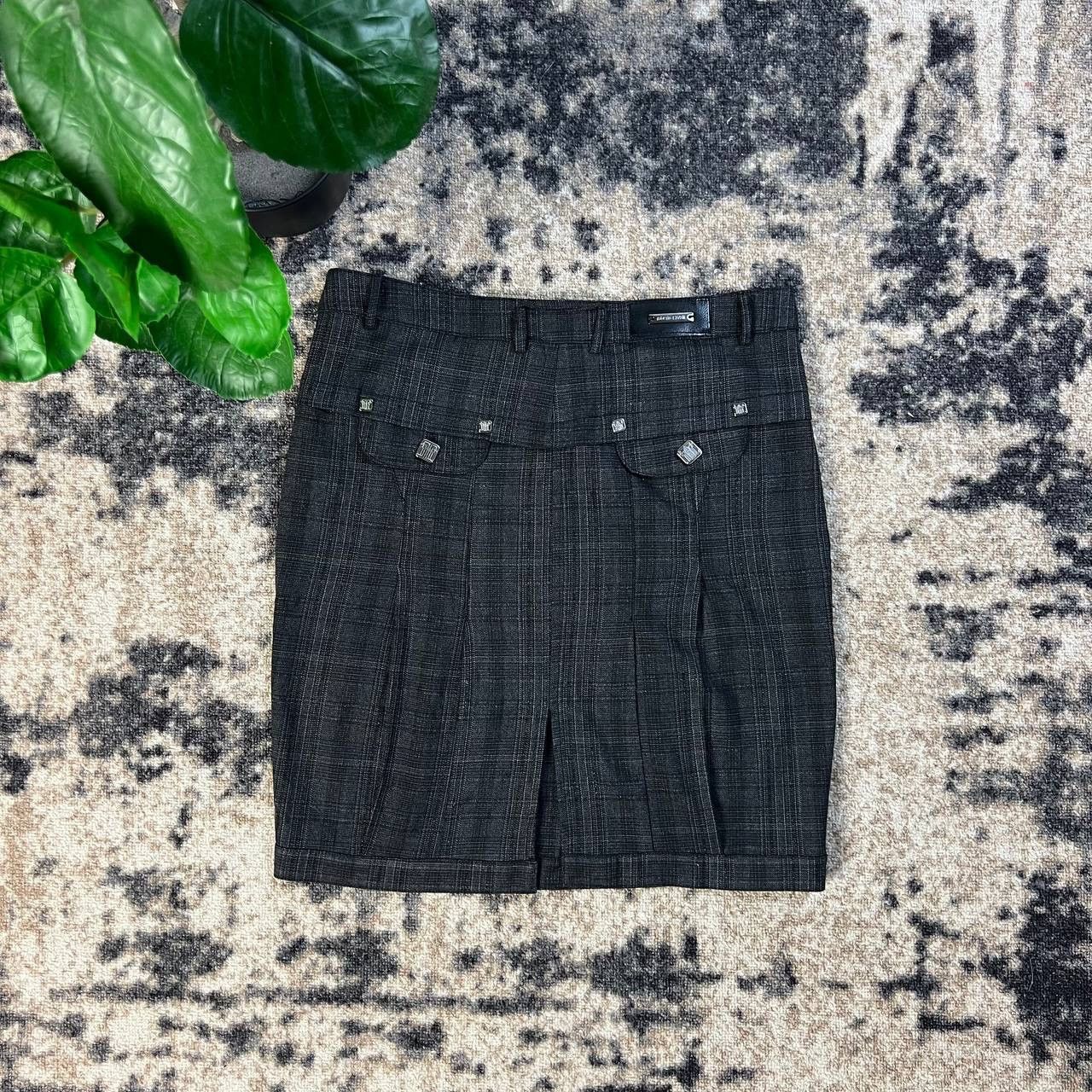 Roberto Cavalli Roberto Cavalli Luxury Y2K Checkered Midi Skirt Size 29" - 1 Thumbnail