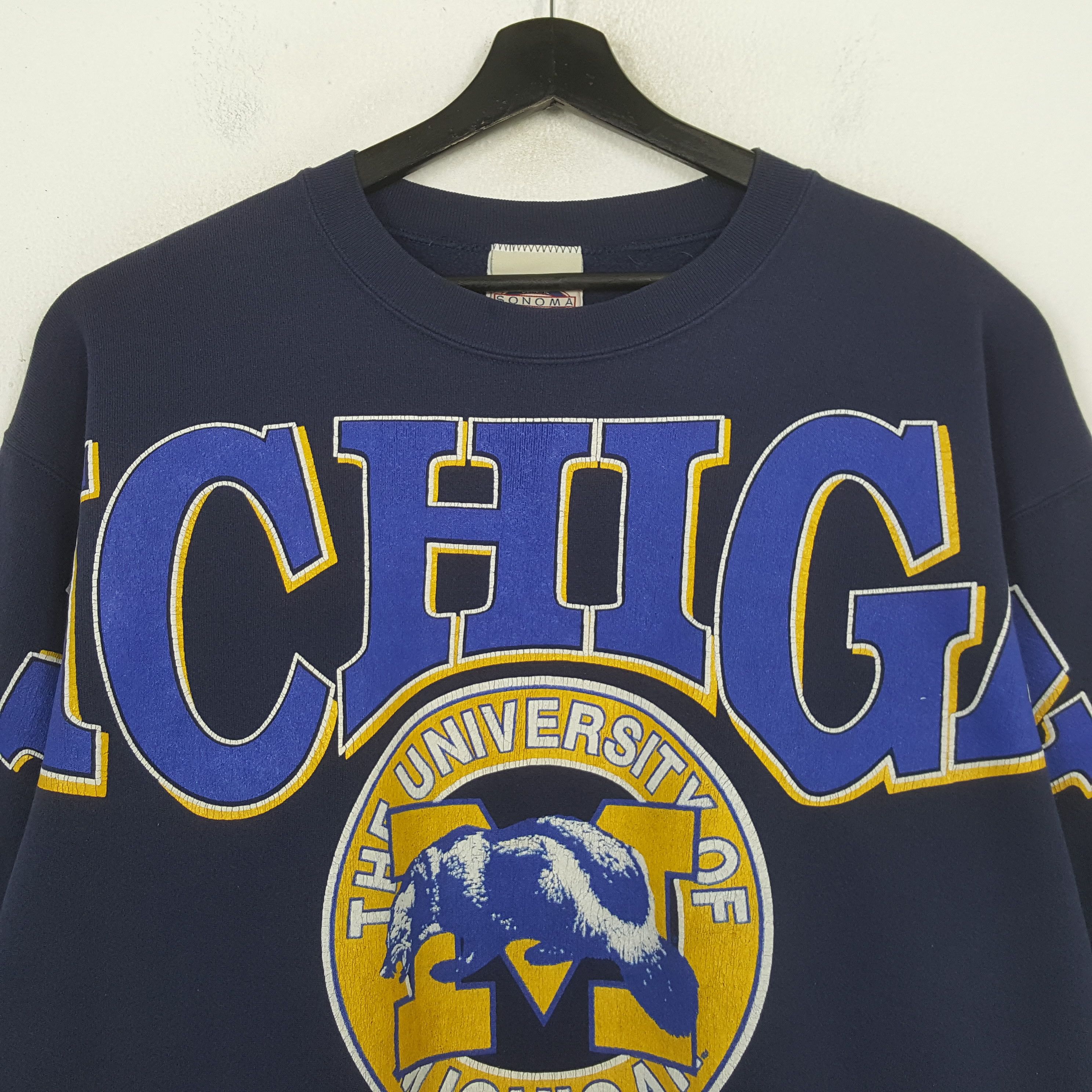Vintage The University Of Michigan Vintage Sweatshirt C303N2 Size US XL / EU 56 / 4 - 2 Thumbnail